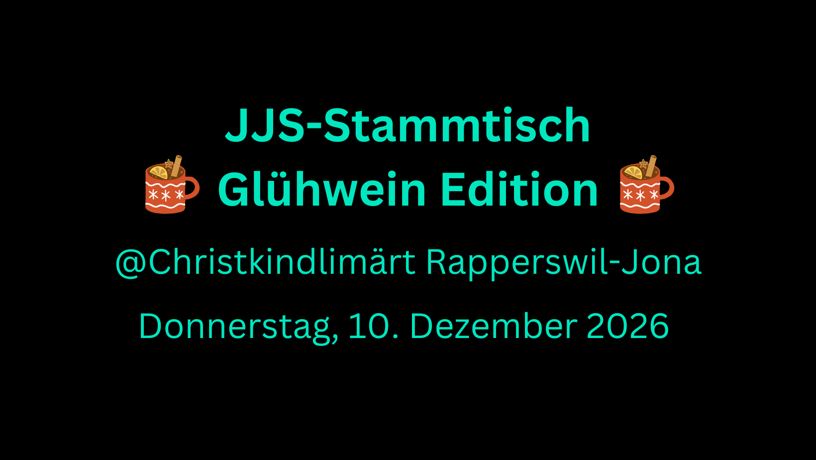 Glühwein-Stammtisch in Rapperswil