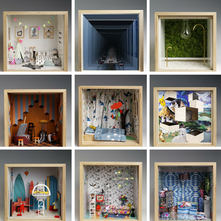 A sample of the fantasy rooms imagined by designers for the Dream House art installation