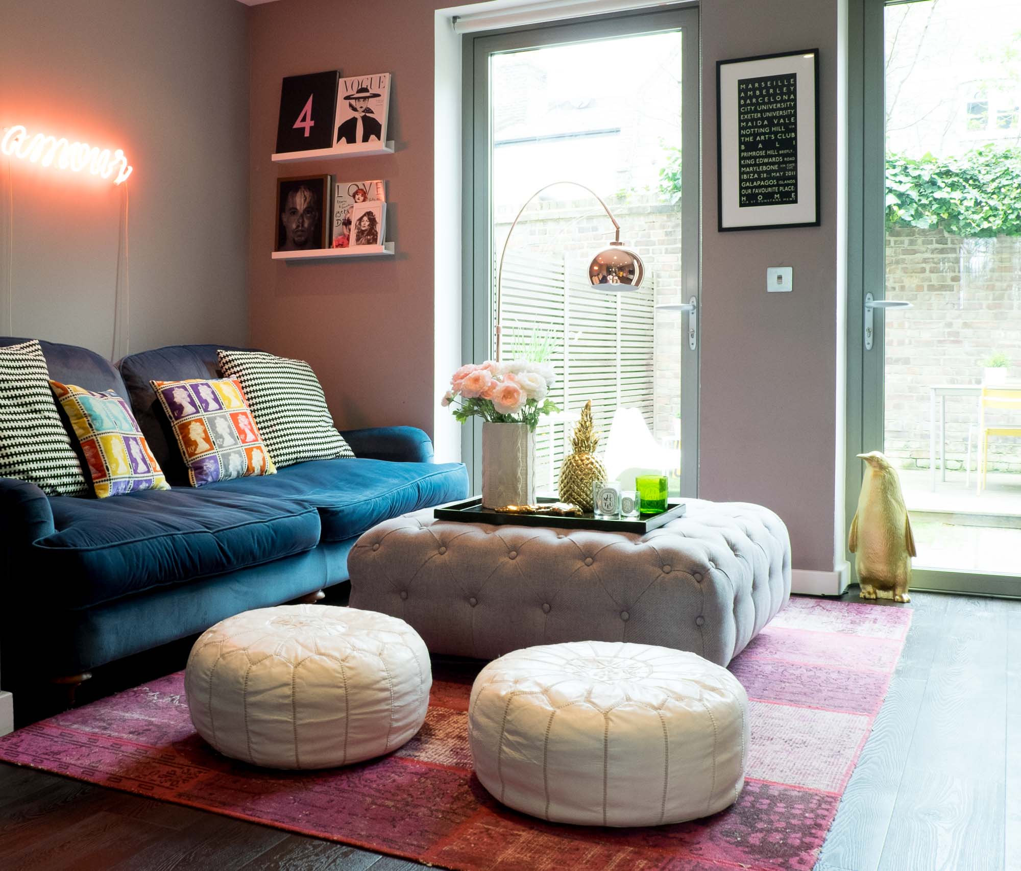 Stella + the Stars' own living room after the revamp