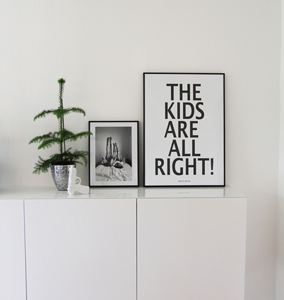 Miniwilla's poster 'The Kids Are All Right - And So Are We' is available from Cissy Wears