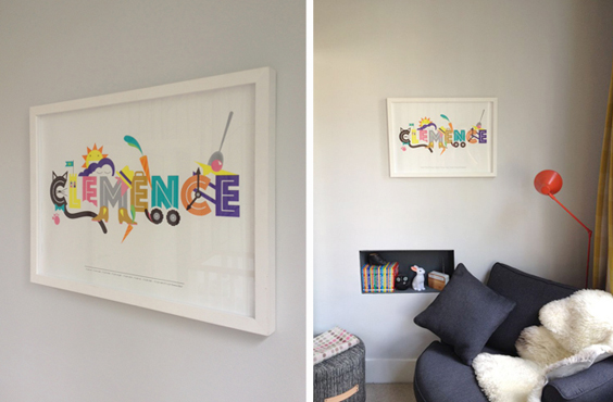 An example of a bespoke project created by Nursery Names