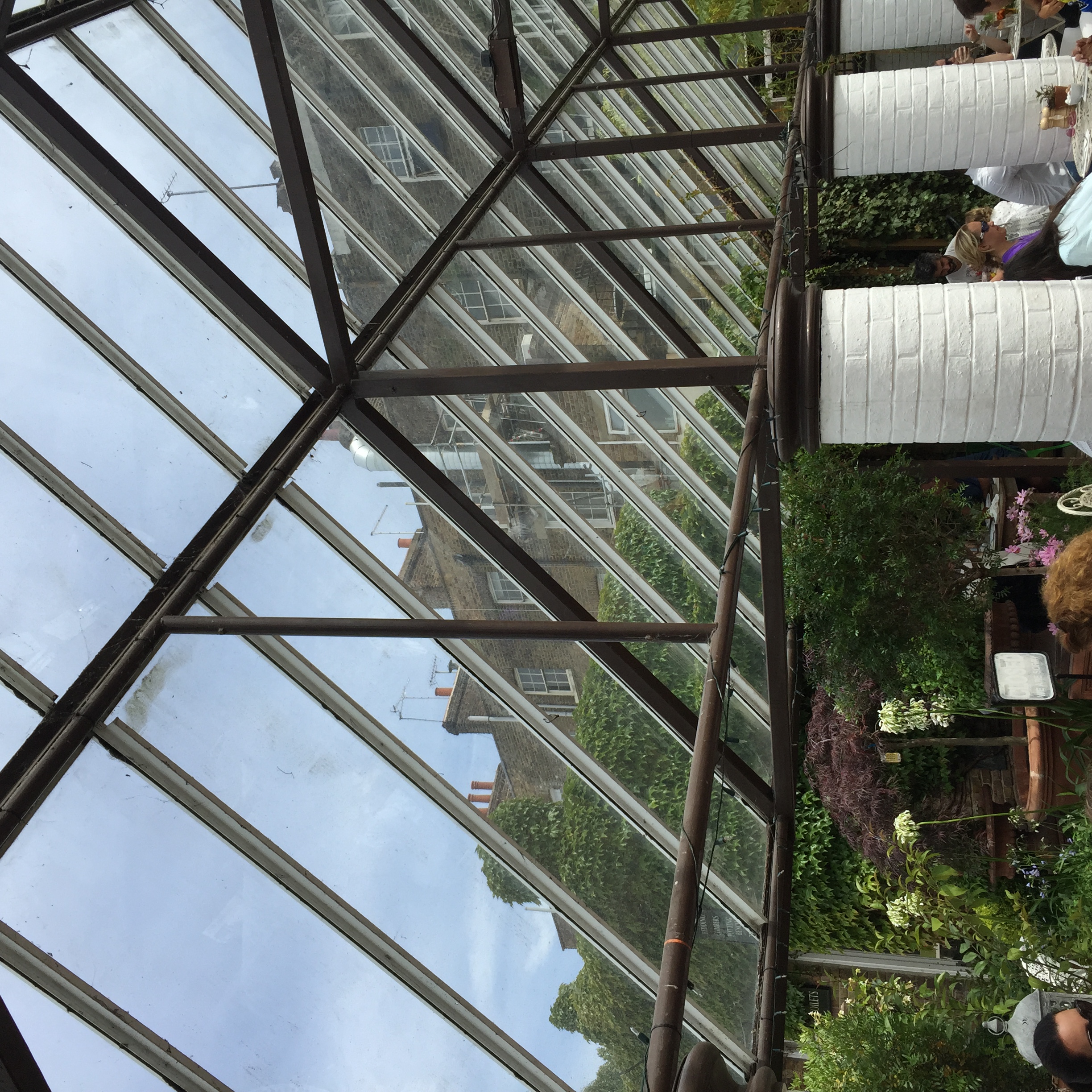 The palm house where the Quince Tree Cafe is located.