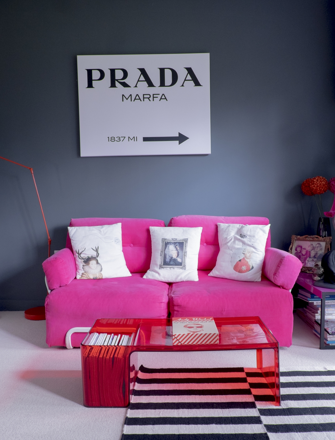 stella + the stars' own prada marfa art print taking centre stage in my home office