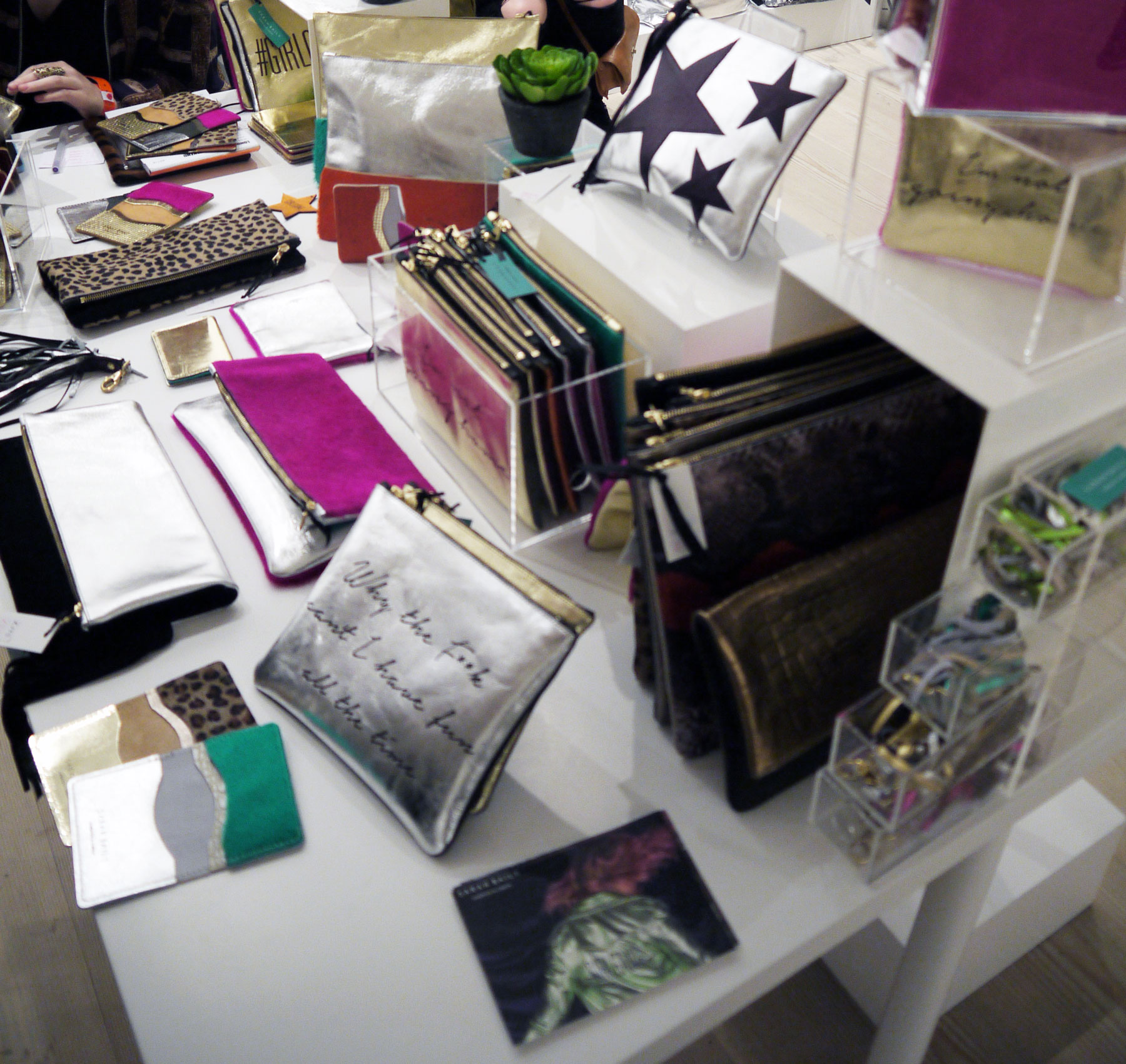 Sarah Baily's fabulous range of leather accessories got us drooling for hours...