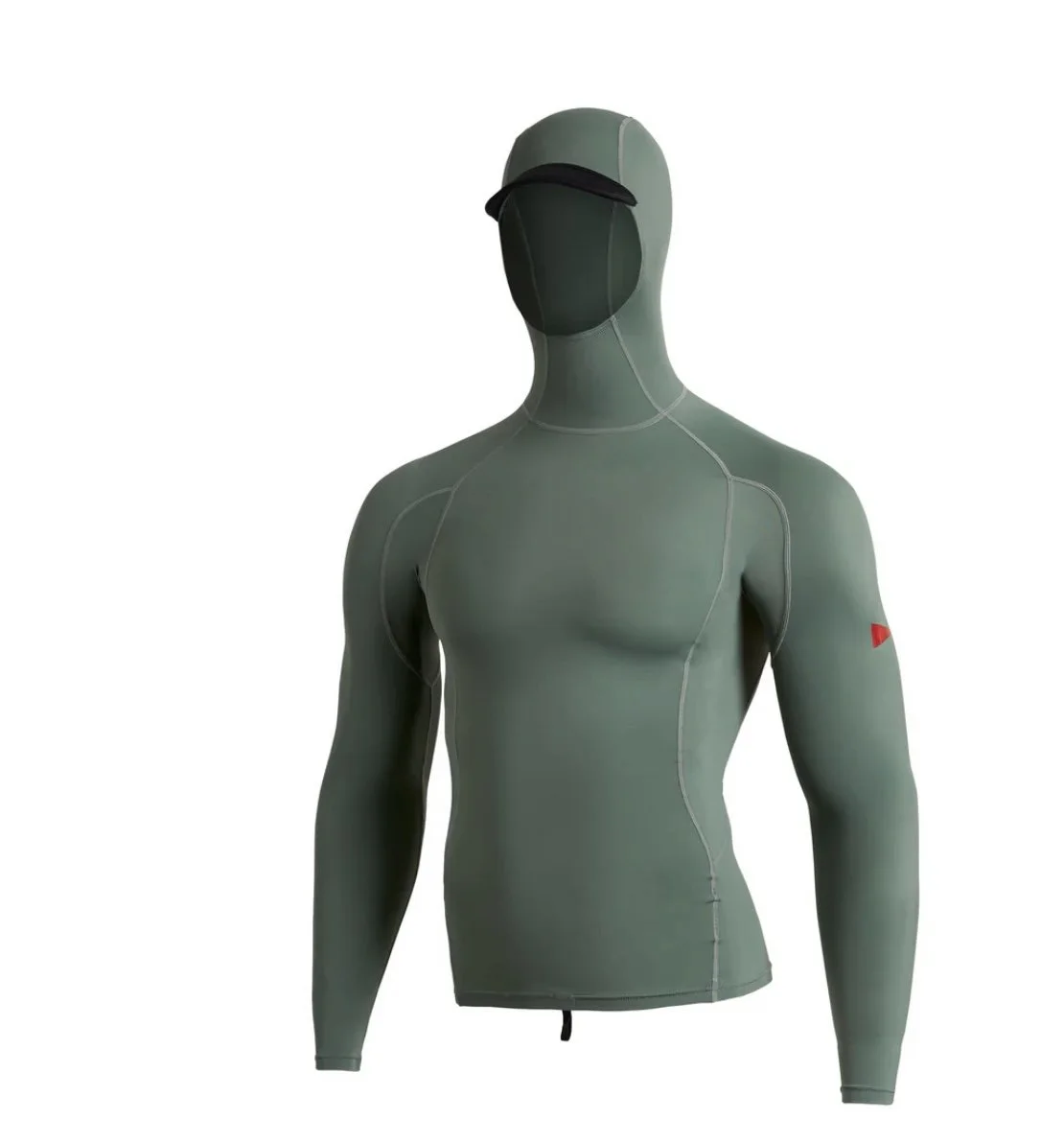 Long Sleeve Utility Pocket Hooded Rashguard - Dark Sage