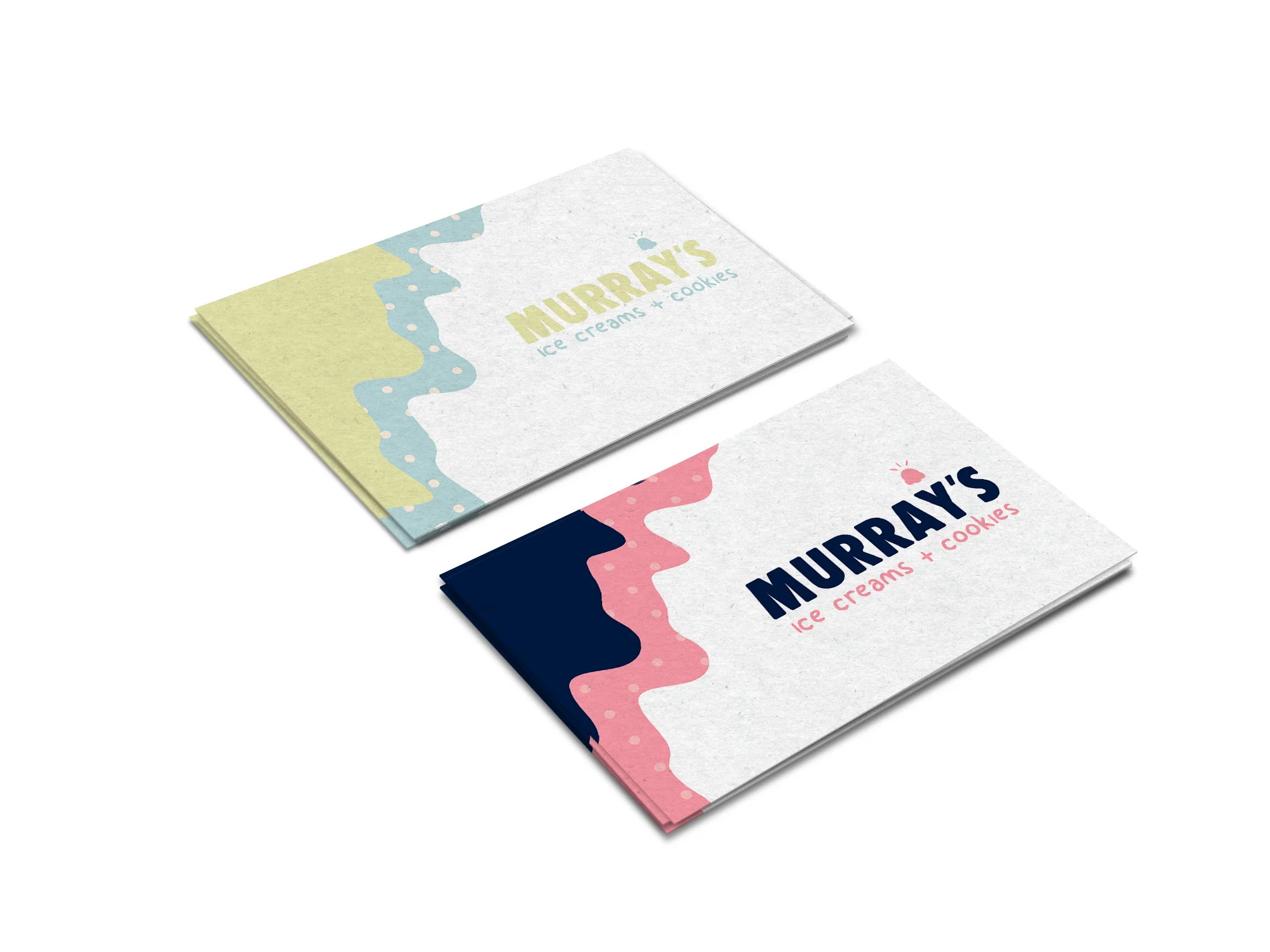 Business Cards — Murray's Ice Cream and Cookies / Print Design, Branding