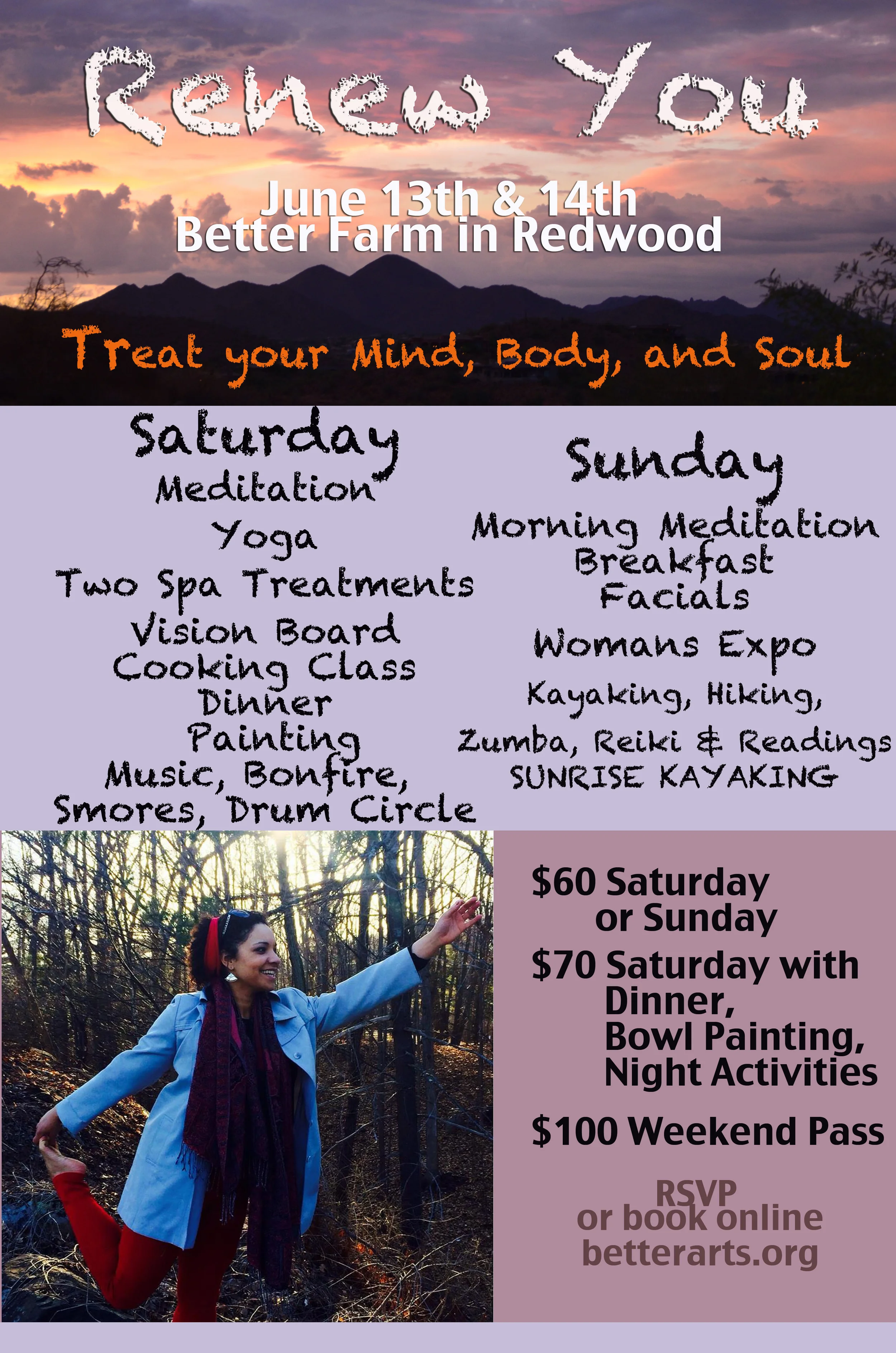 Renew You Spa Weekend June 13, 14