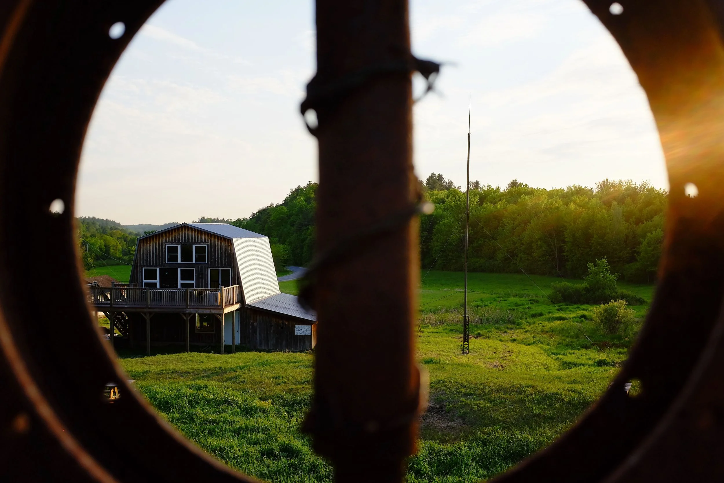 View of Better Radio's tower. Photo/Lee Runge