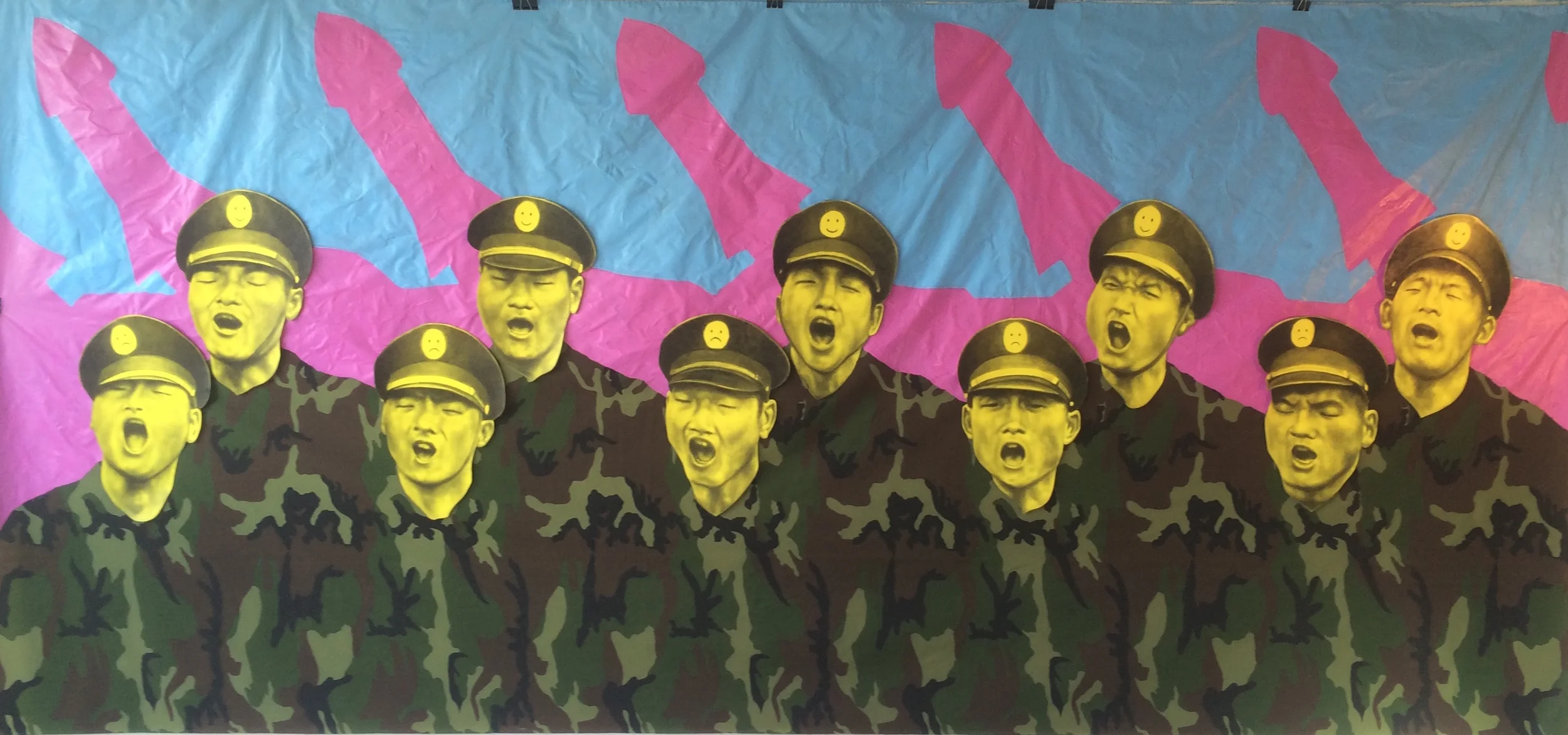 "Orgy", mixed media, Yikui Gu