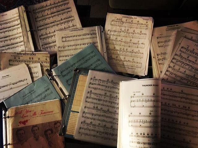 New favorite Friday night activity: organizing my piano sheet music. Huge ❤️ to Rochelle Mazze and Betsy Maxwell for all those lessons and for pushing me to keep playing. There&rsquo;s a lot of peace in these pages. Hope everyone is finding time to p