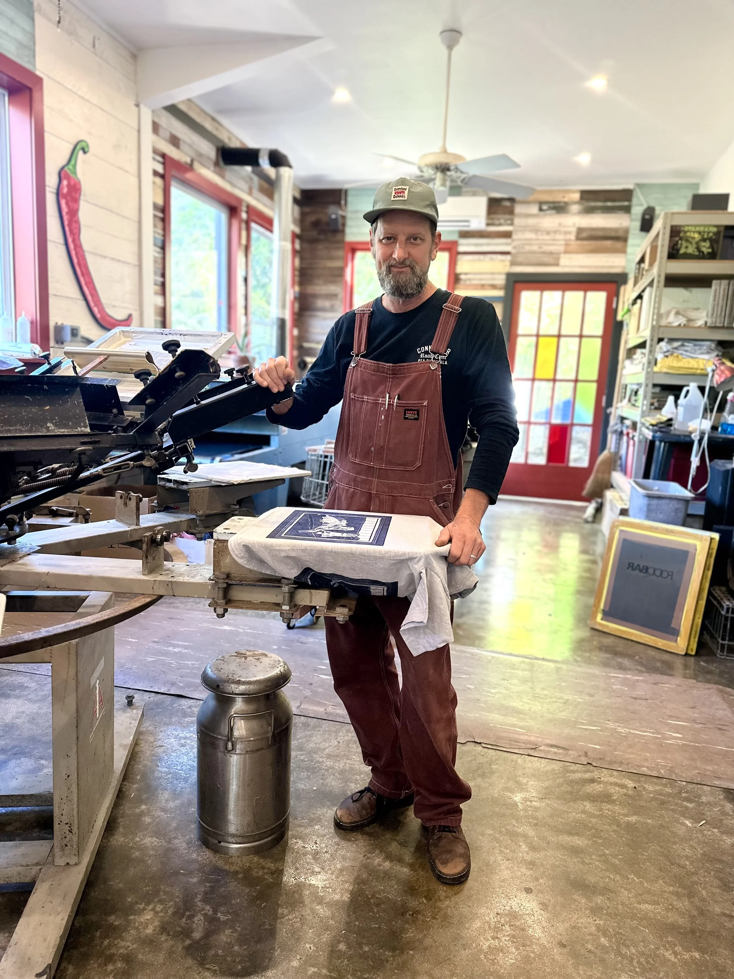 Scott Peek in Standard Deluxe's Print Shop.jpg