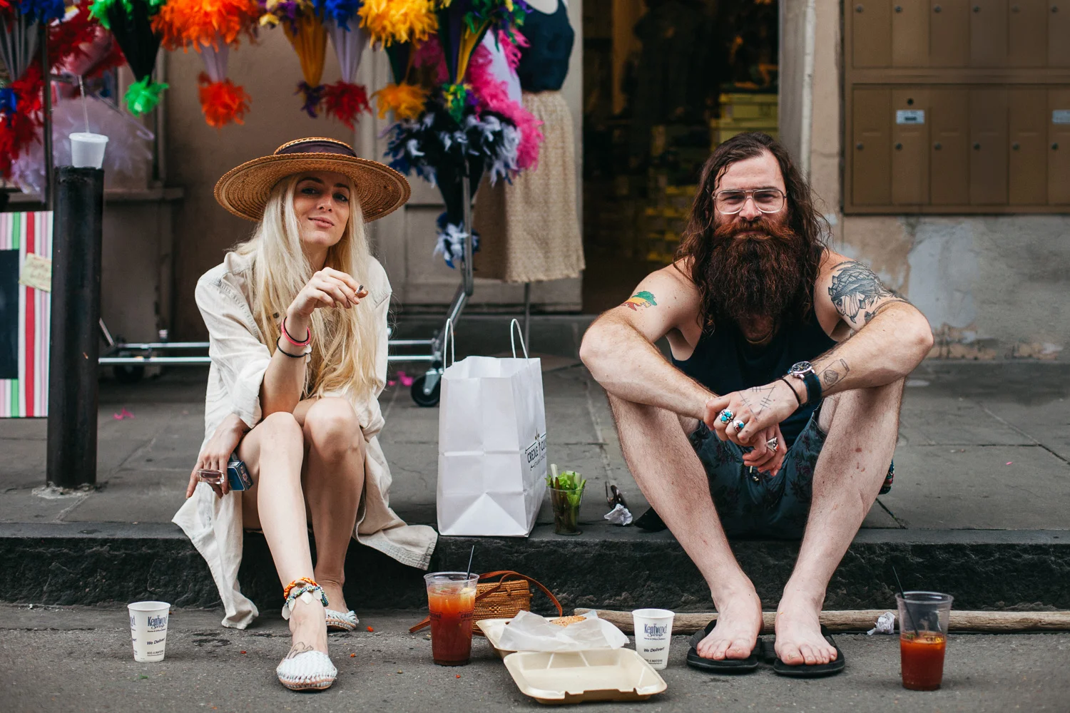 People in the French Quarter - New Orleans, Louisiana