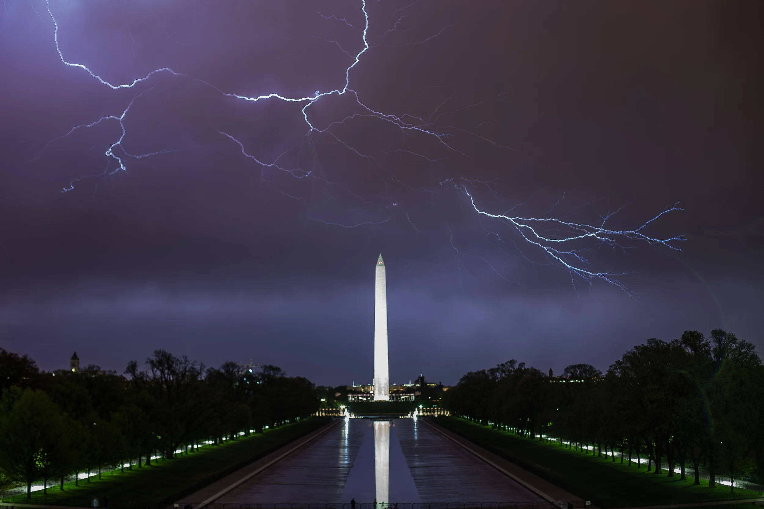 Lightning Over the Monument