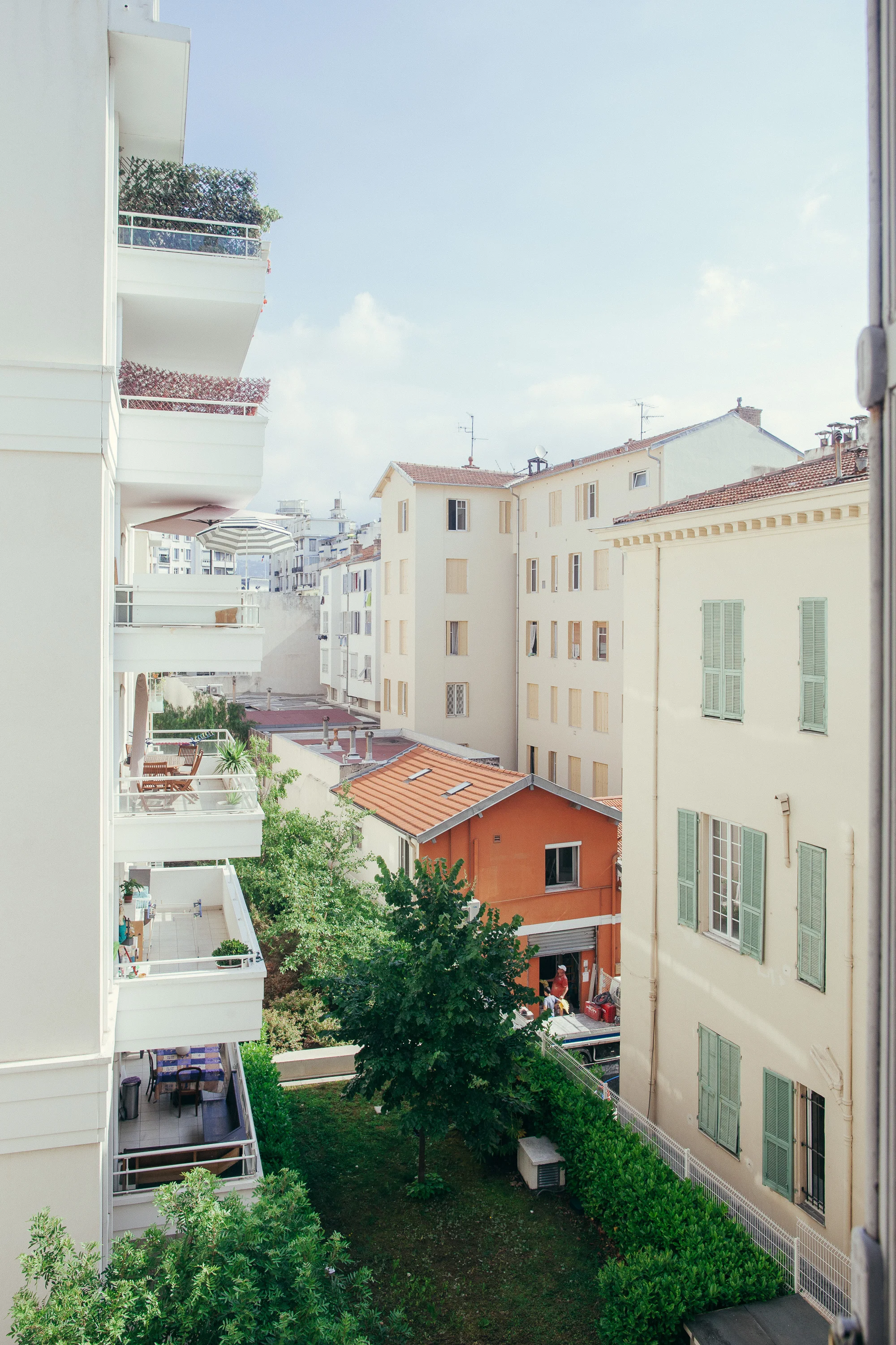 The view from our apartment in Nice, France