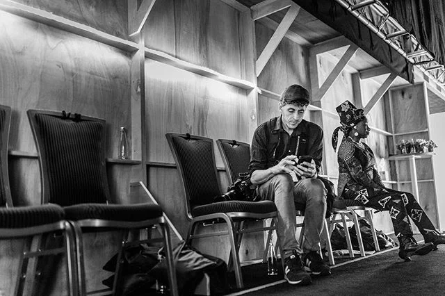 @jonbenjaminphoto finishing up some quick phone edits backstage at the closing ceremonies for #wd2019