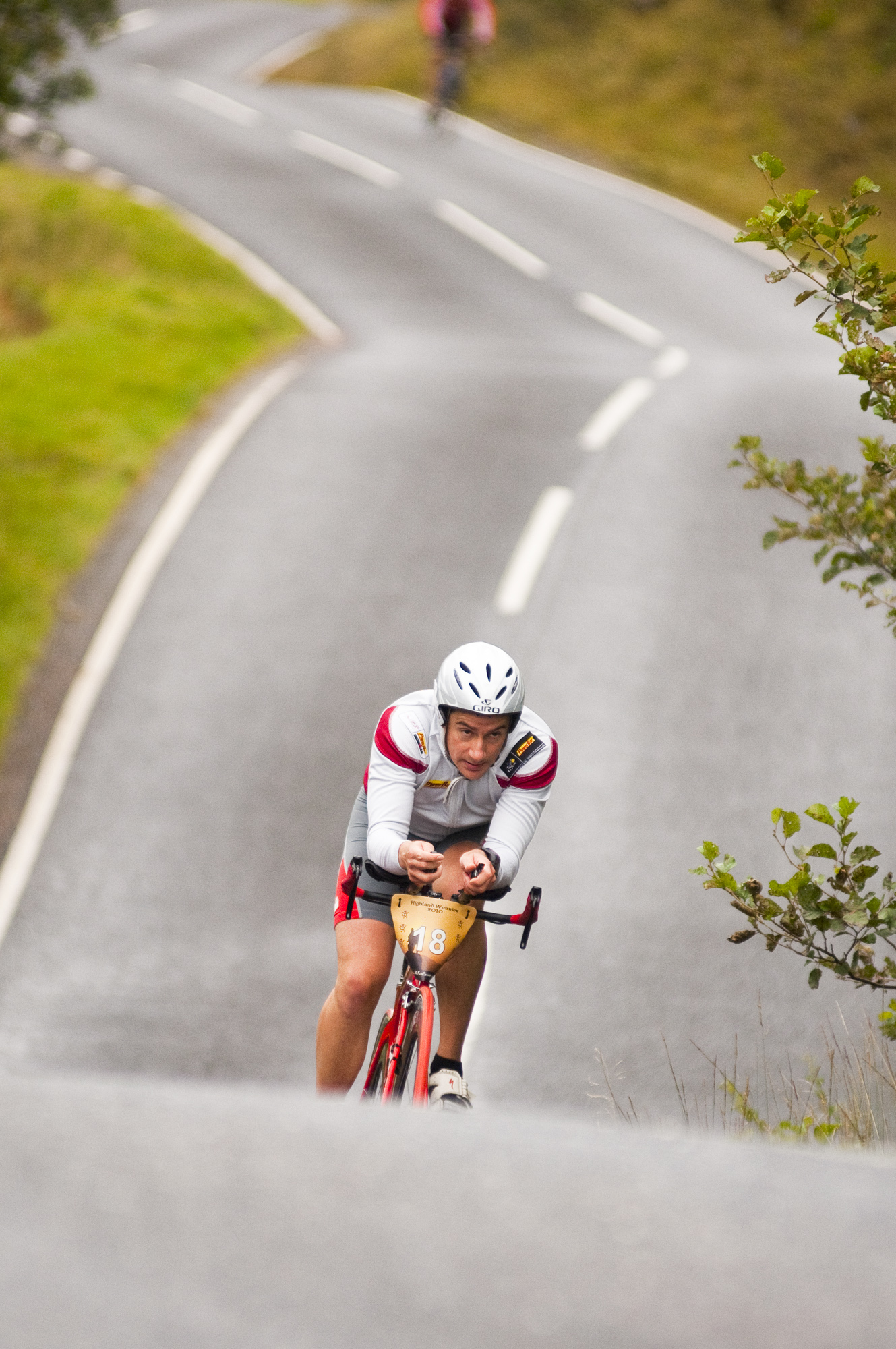 Competitor on Highland Warrior Triathlon / No Fuss Events