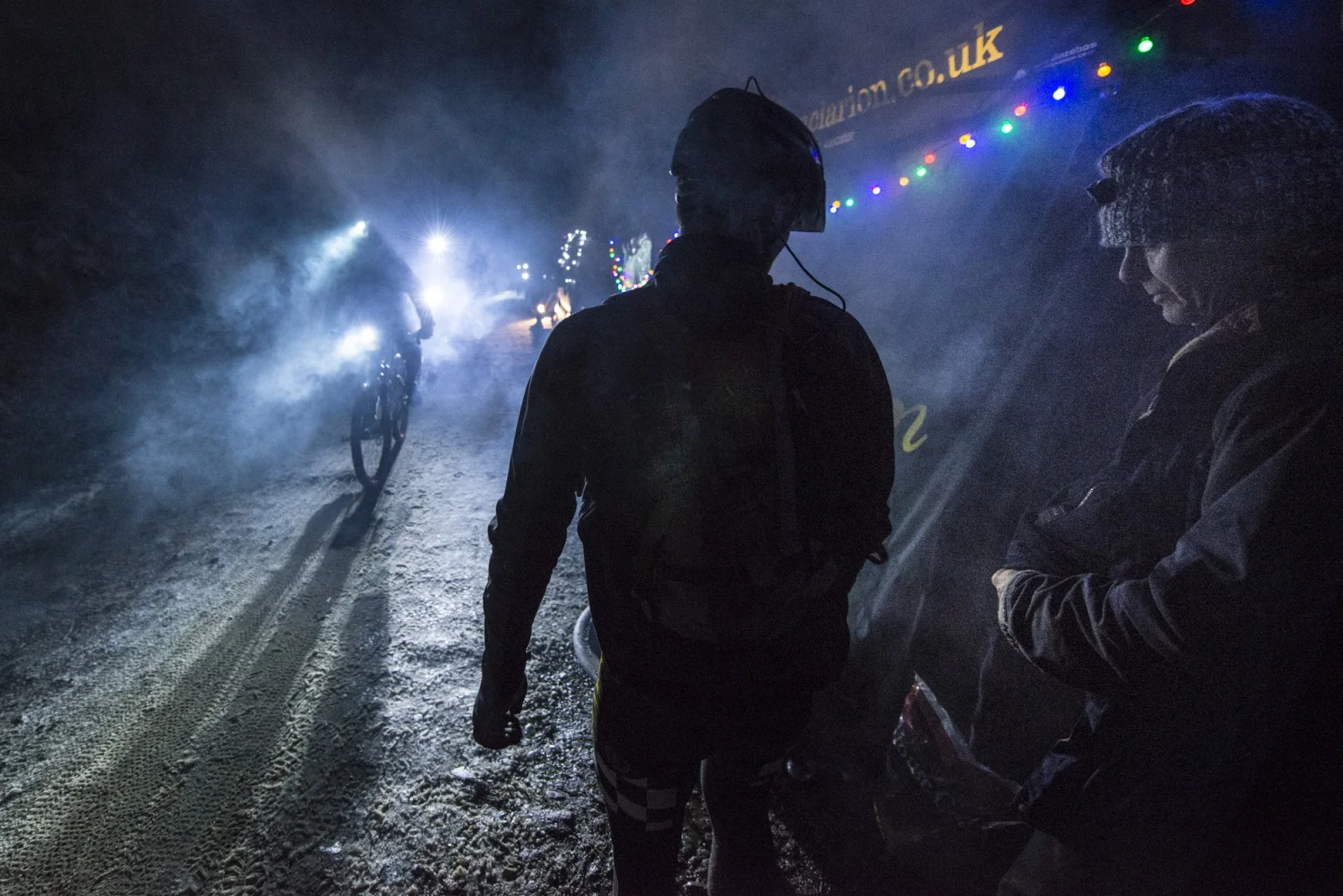 Waiting for the next lap of the Strathpuffer / Red Bull