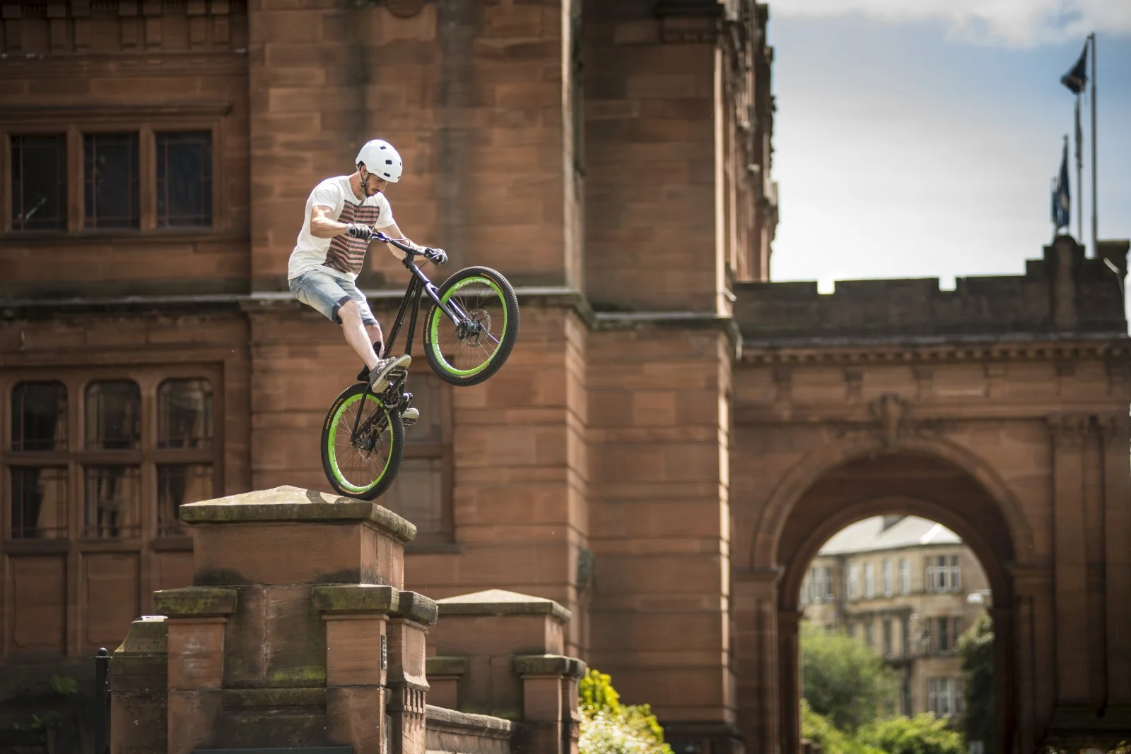 Ali C outside Kelvingrove, Glasgow / BBC