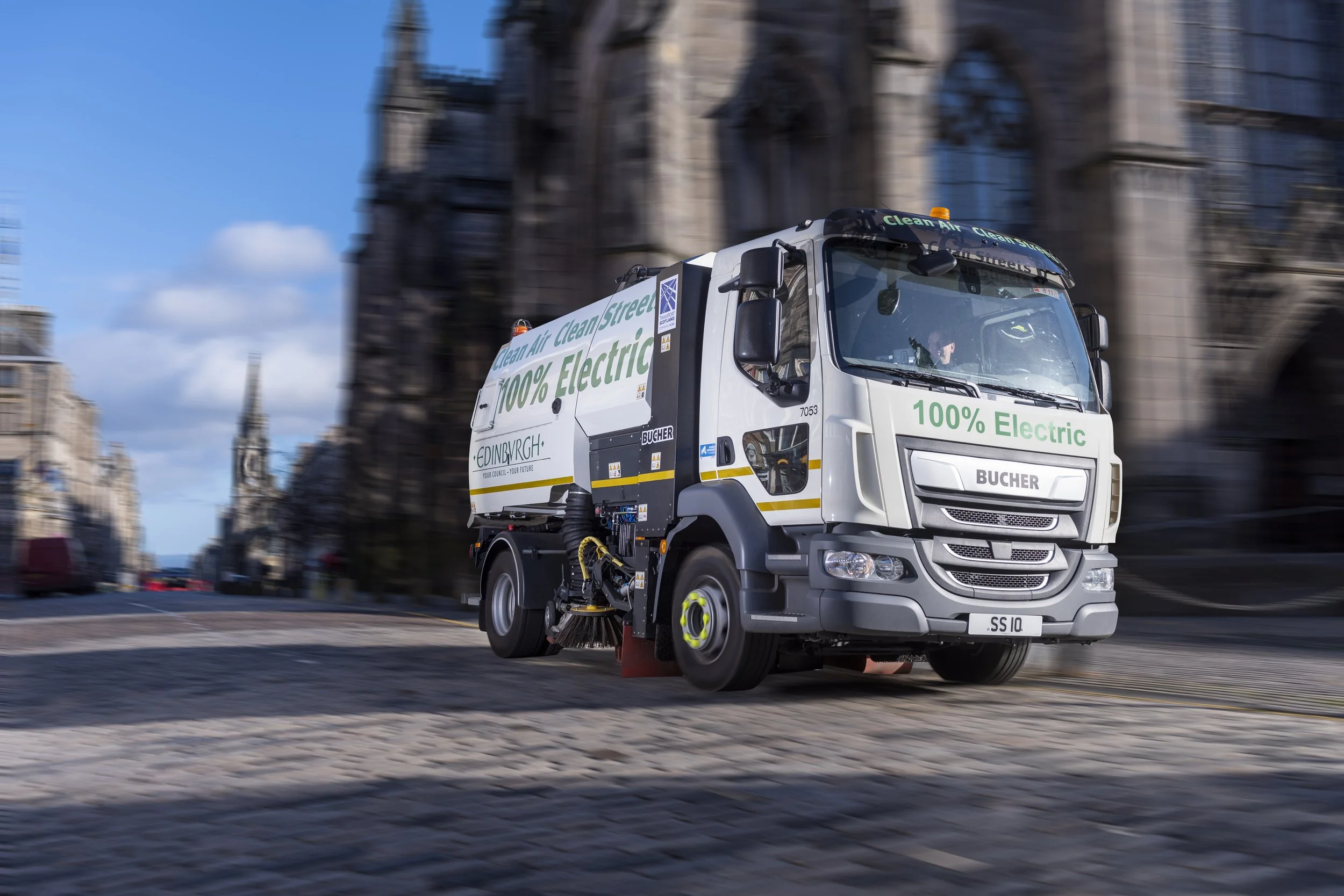 Bucher All-Electric Street Sweeper Launch