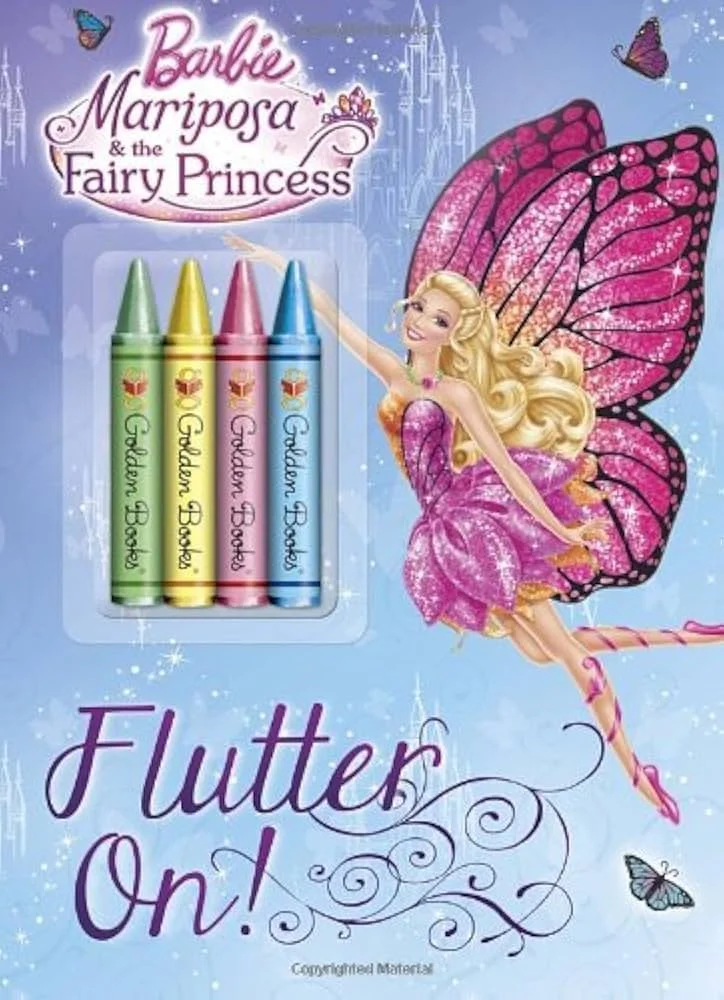 Flutter On! Barbie Coloring Book