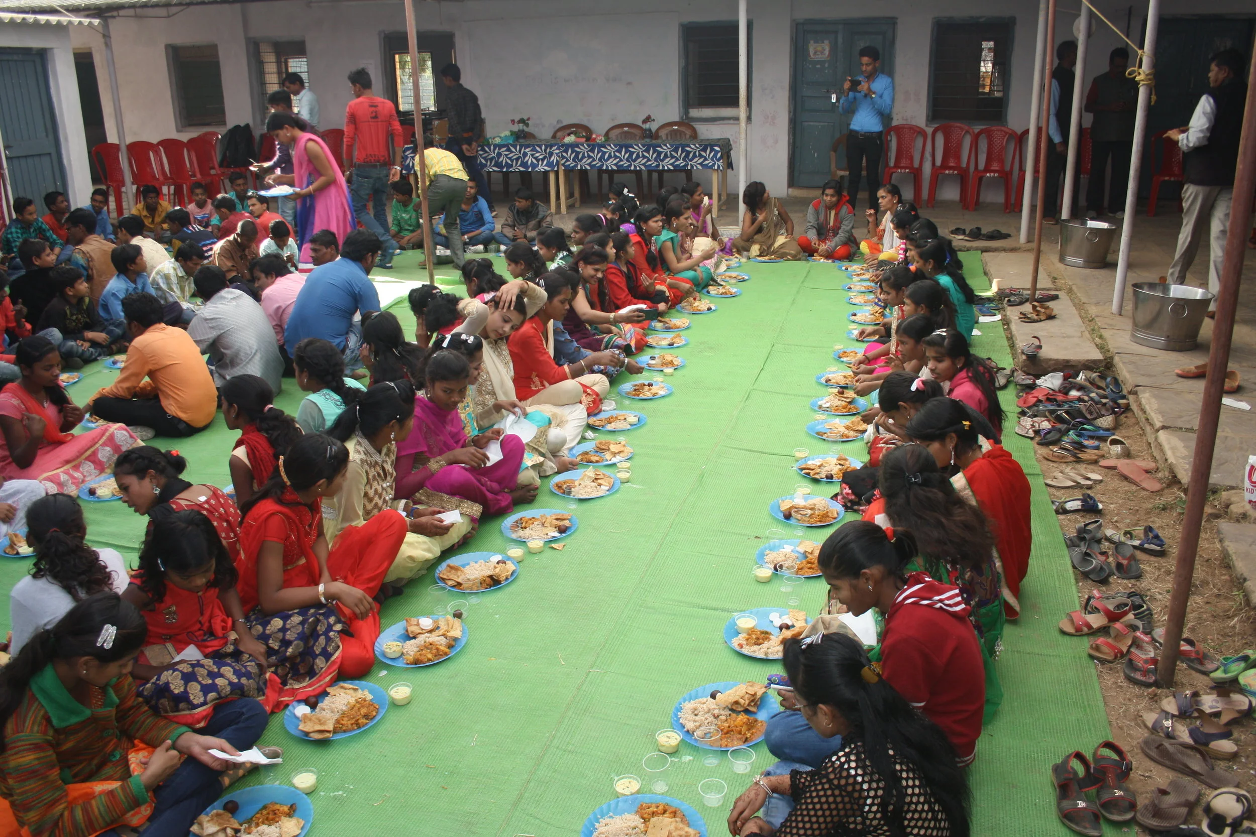 Christmas Lunch and Celebration at the Mission School