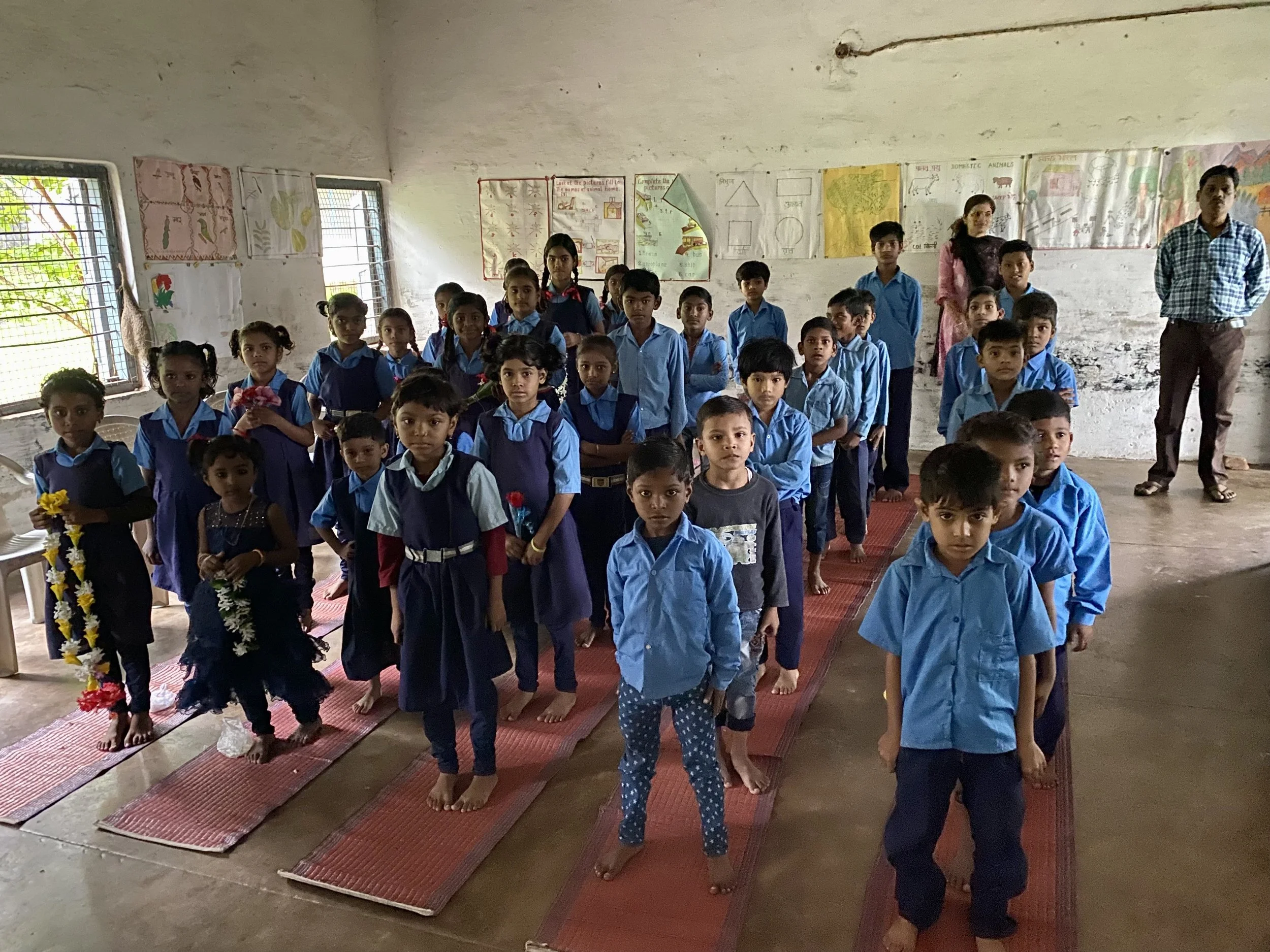 The hearty welcome at the Mission Primary School