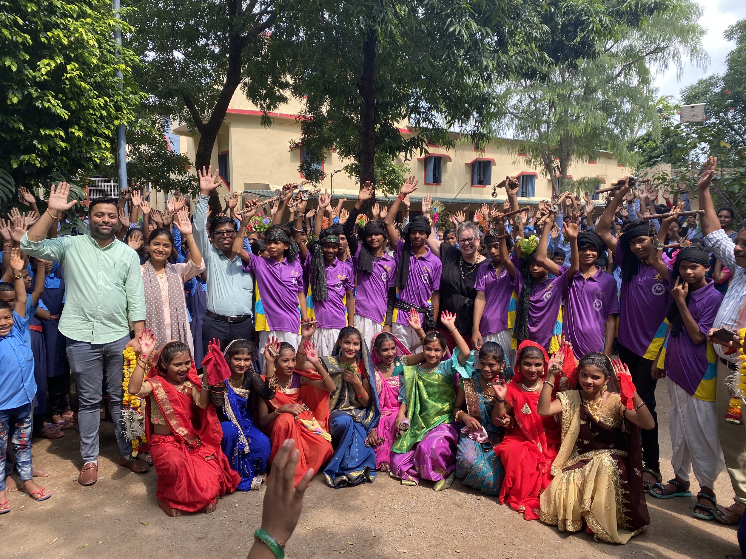 Warm Welcome at Panchsheel School