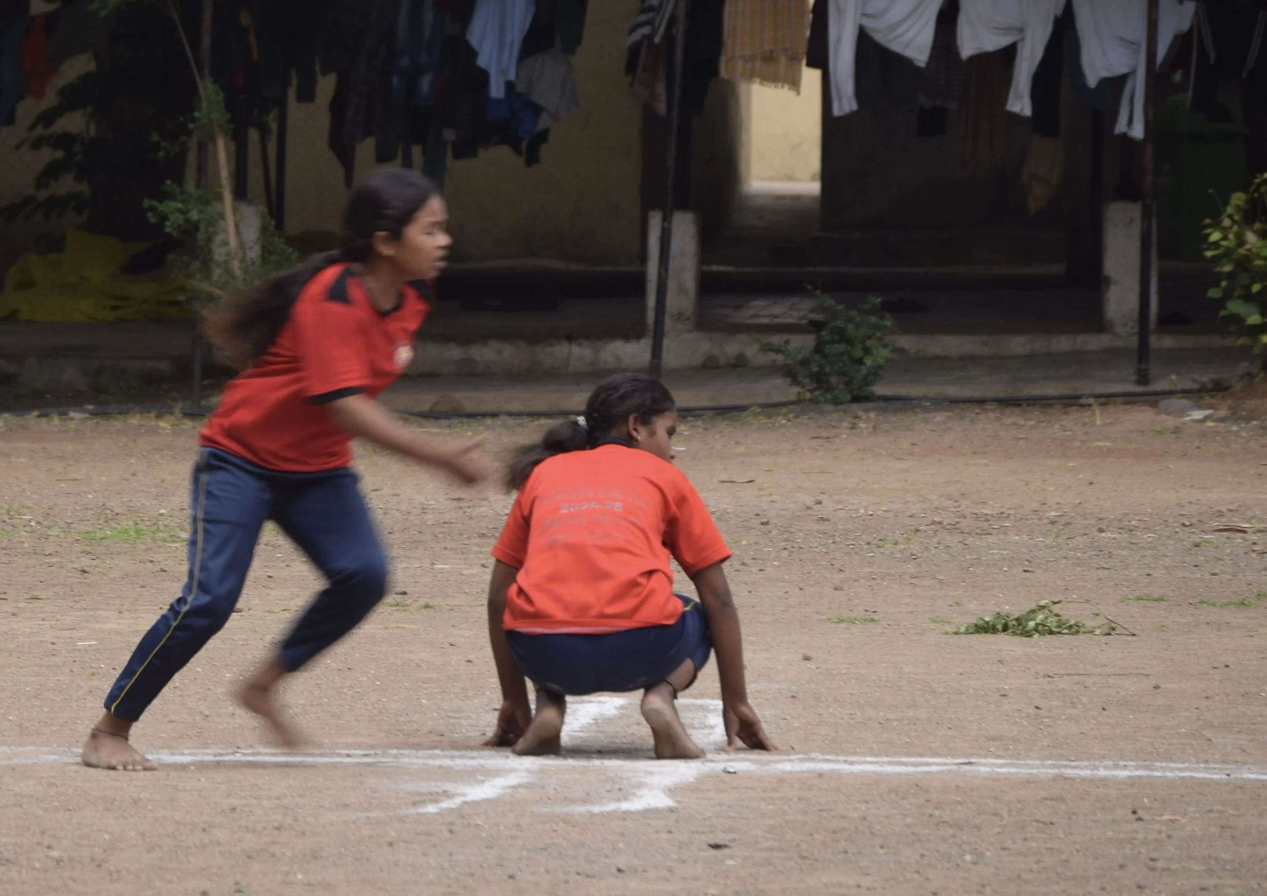 Kho Kho with the girls