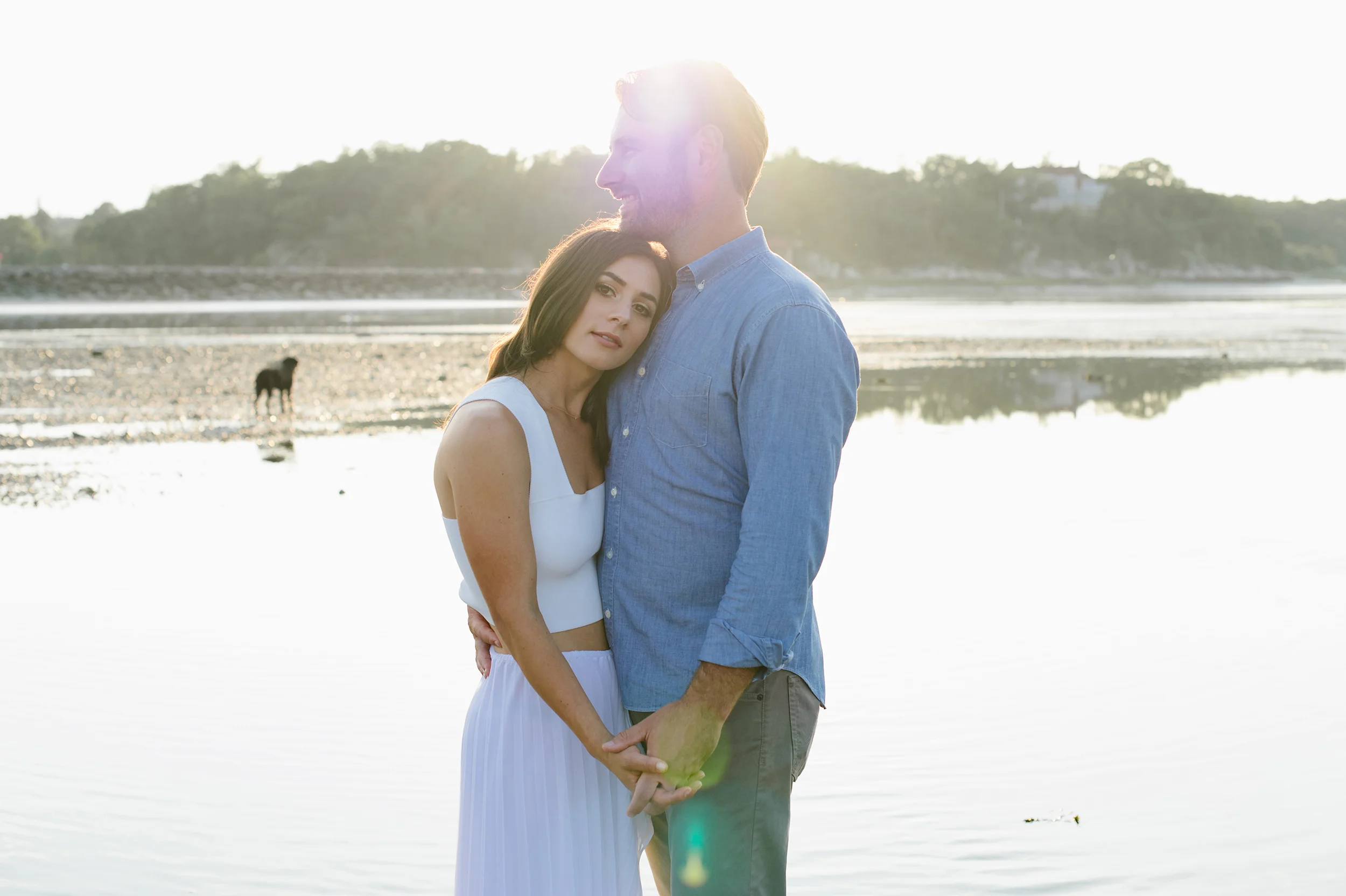 Golden Hour Cohasset Engagement Shoot | Andrea + ETHAN