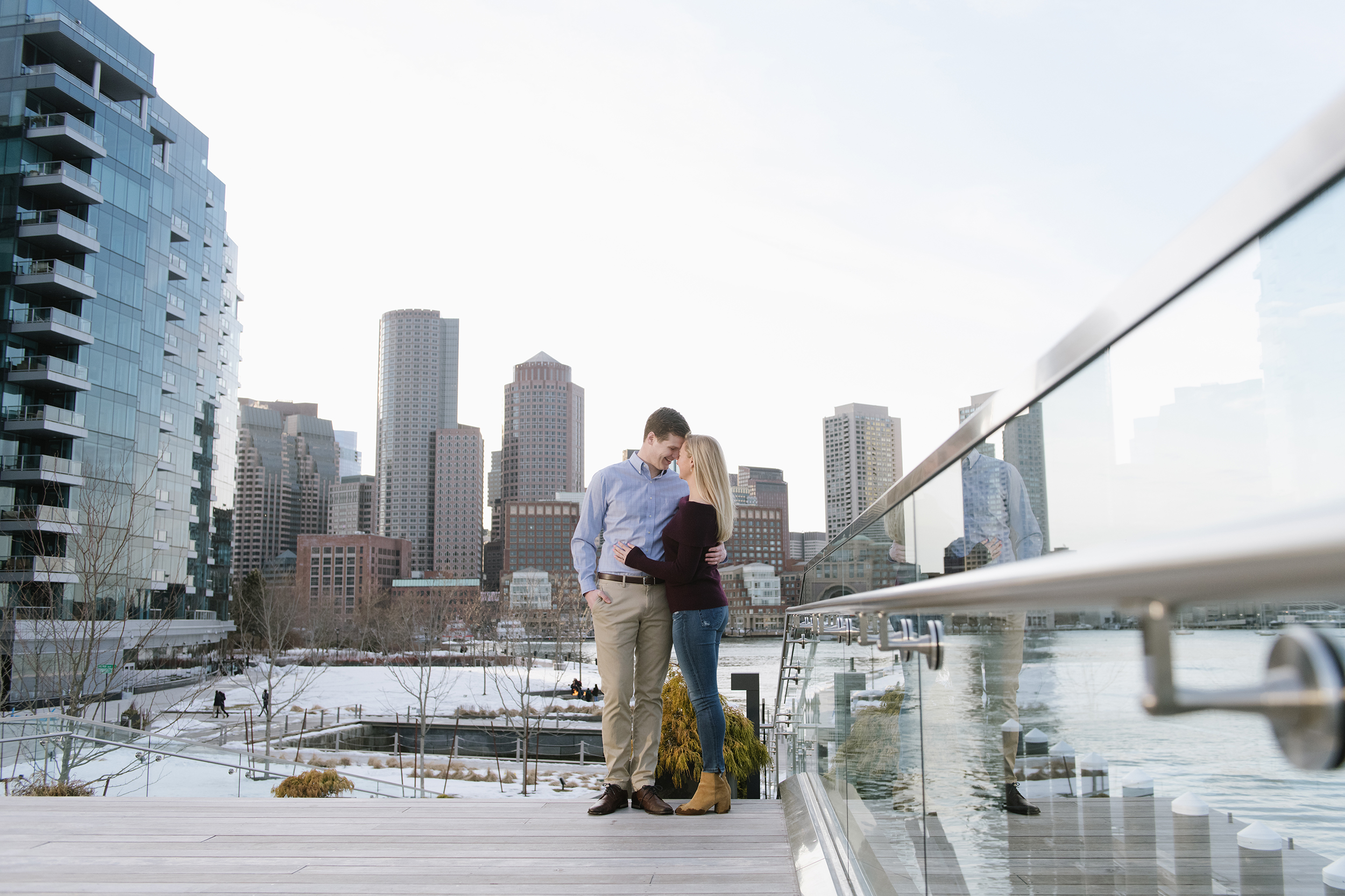 The Seaport Boston Engagement Photos- Lauren + Steve