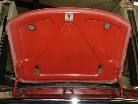 Someone did a very poor repair where the lugagge rack was. 