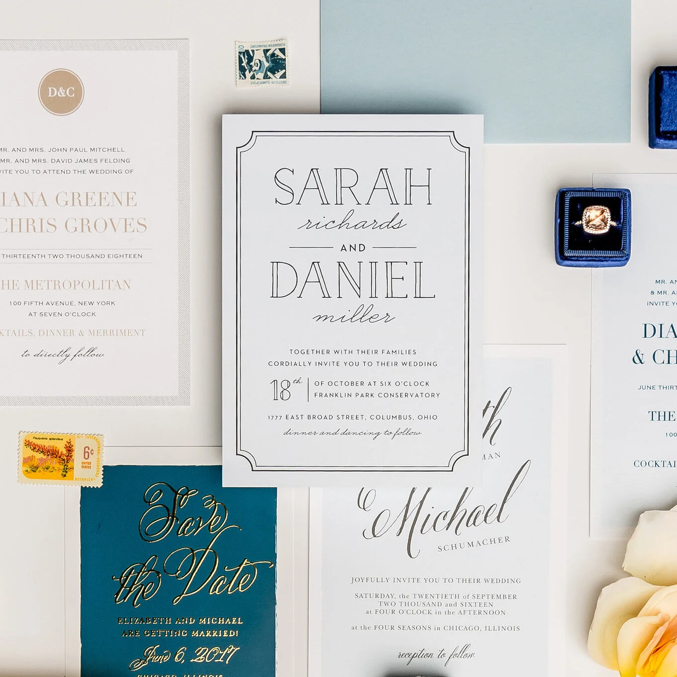 The Scoop On Basic Invite Custom Wedding Guest Book And Invitation Card Nina Weinstein Photography