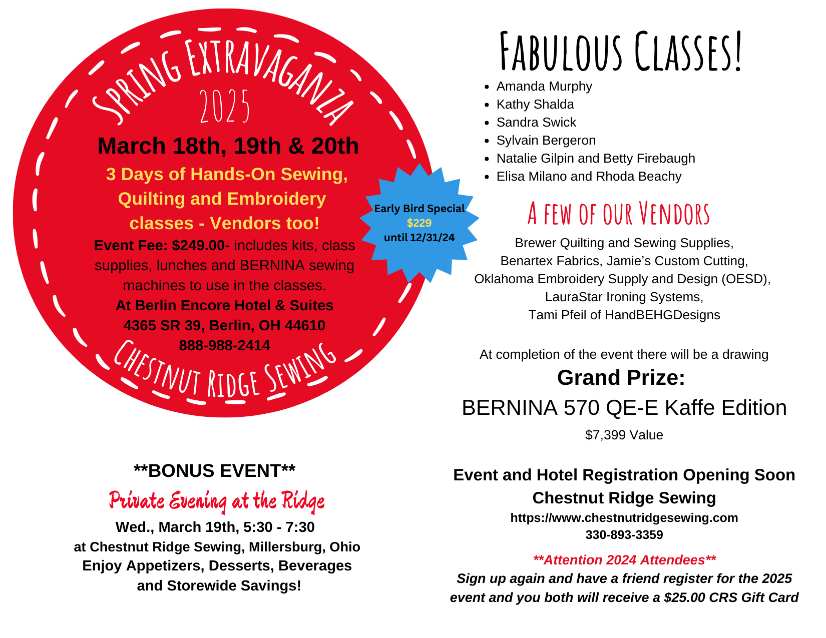 Spring Extravaganza 2025 BERNINA