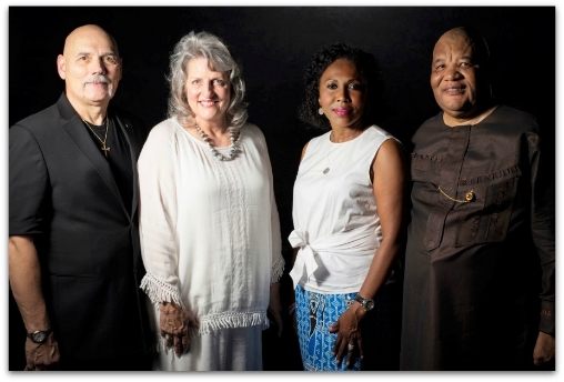 Apostle/Dr. John Polis and Rebecca Polis and Apostle General Yannie Ngwale and wife Mama Faith - All ICAL members