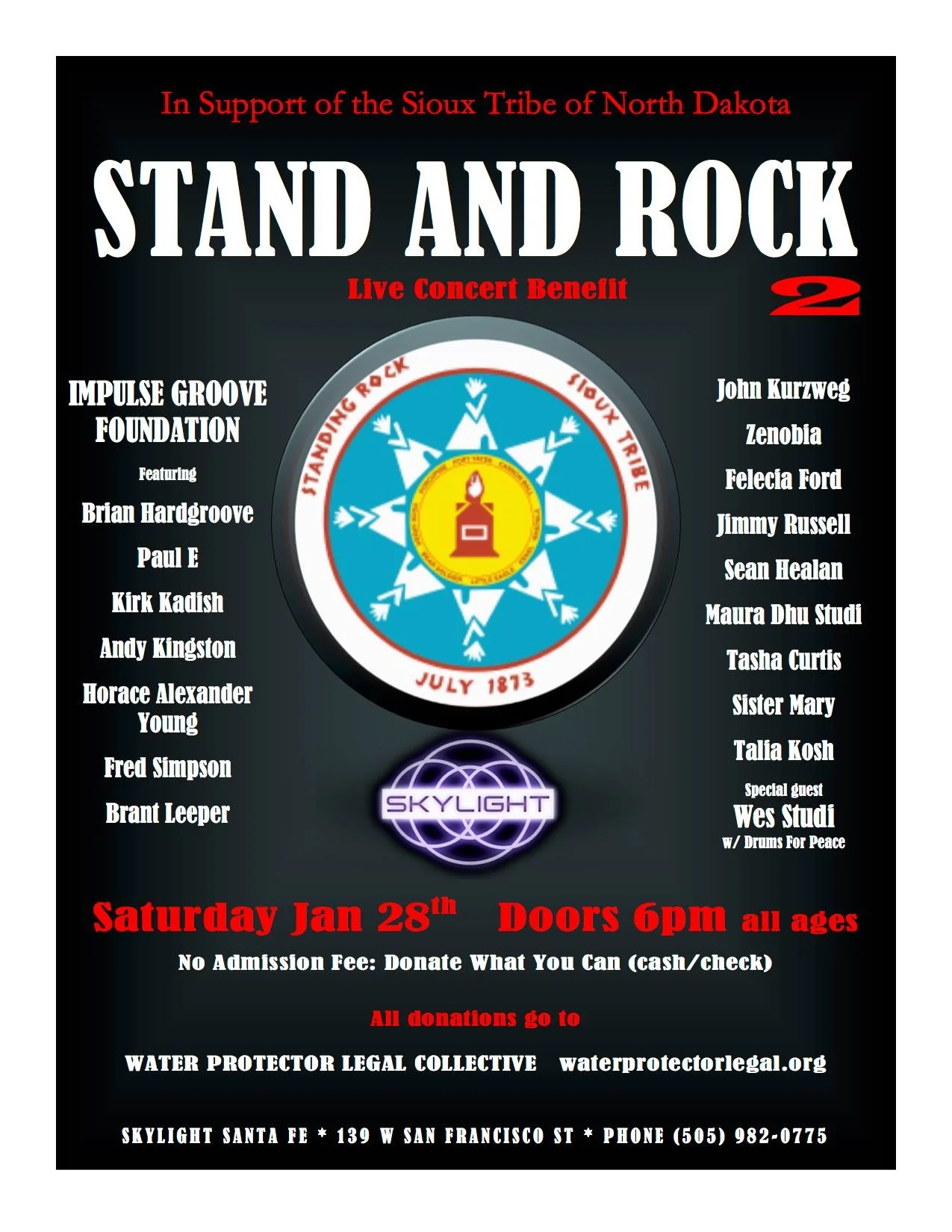 STAND AND ROCK 2 ~ Live Concert Benefit - Santa Fe