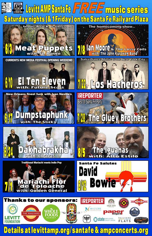 LevittAMP Santa Fe Music Series - The Ian Moore Band * The John Kurzweg Band @ Railyard Plaza
