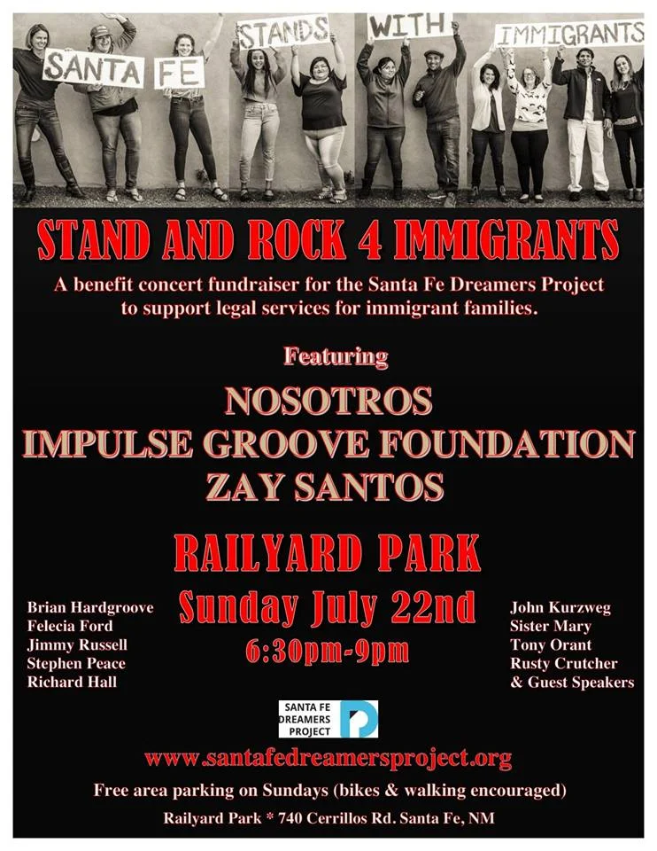 Stand & Rock 4 Immigrants-Benefit Concert for Santa Fe Dreamers Project