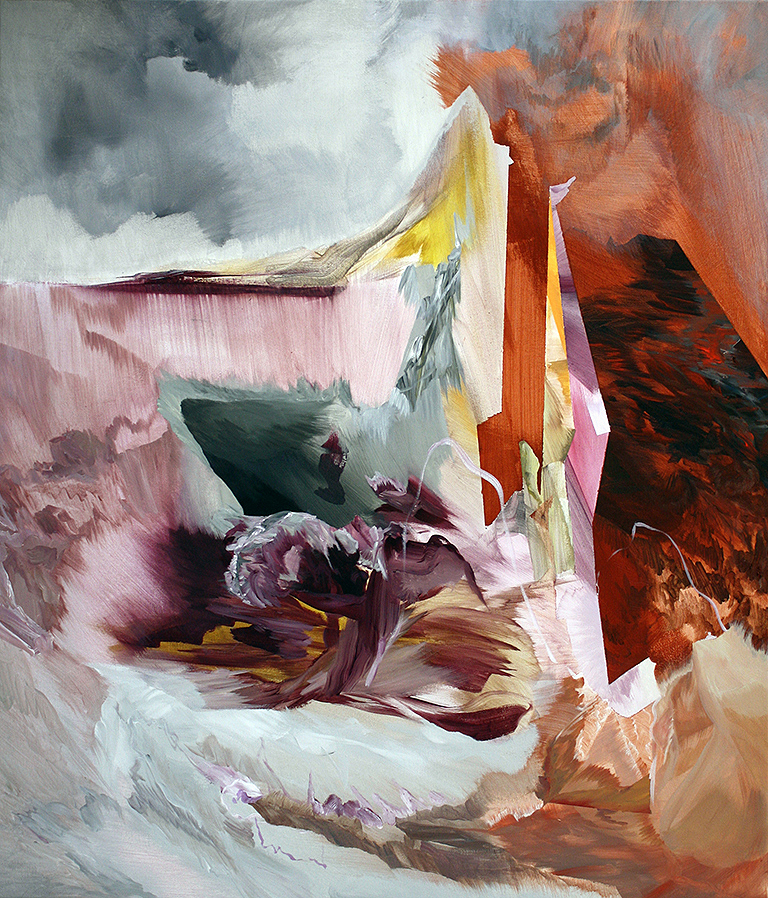   Shelterbelt , 2011     acrylic on canvas  43" x 36" 