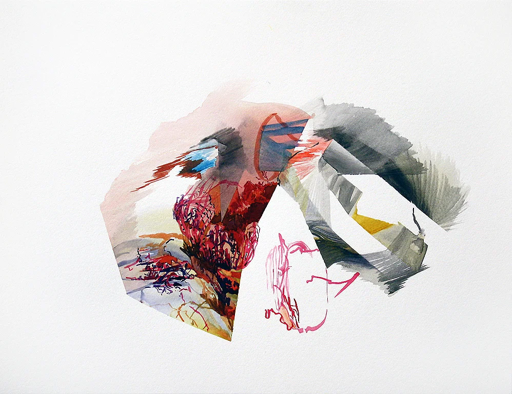Drift watercolour and ink on paper 11" x 15"