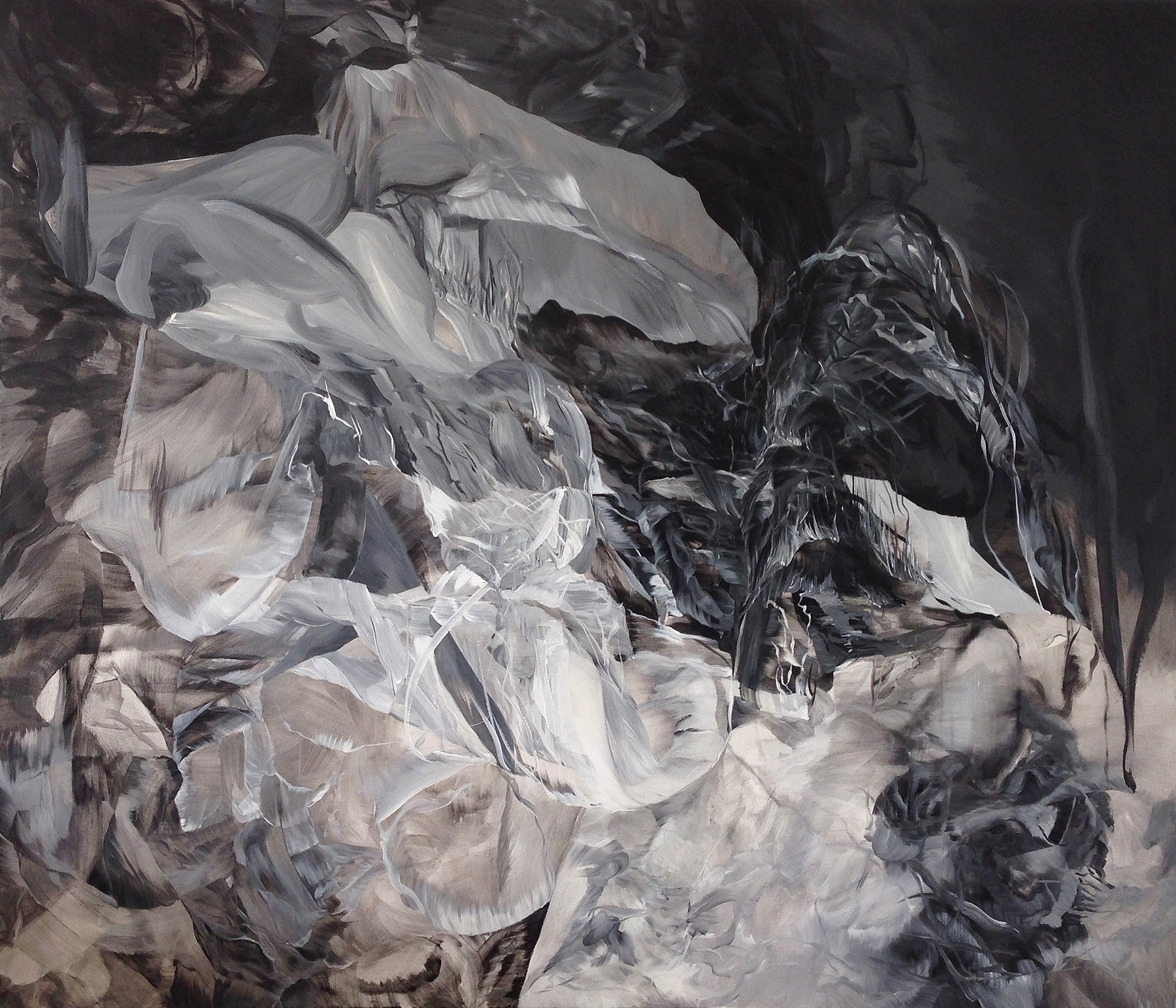   The Conundrum of Consequence , 2014  acrylic on canvas  72" x 84" 