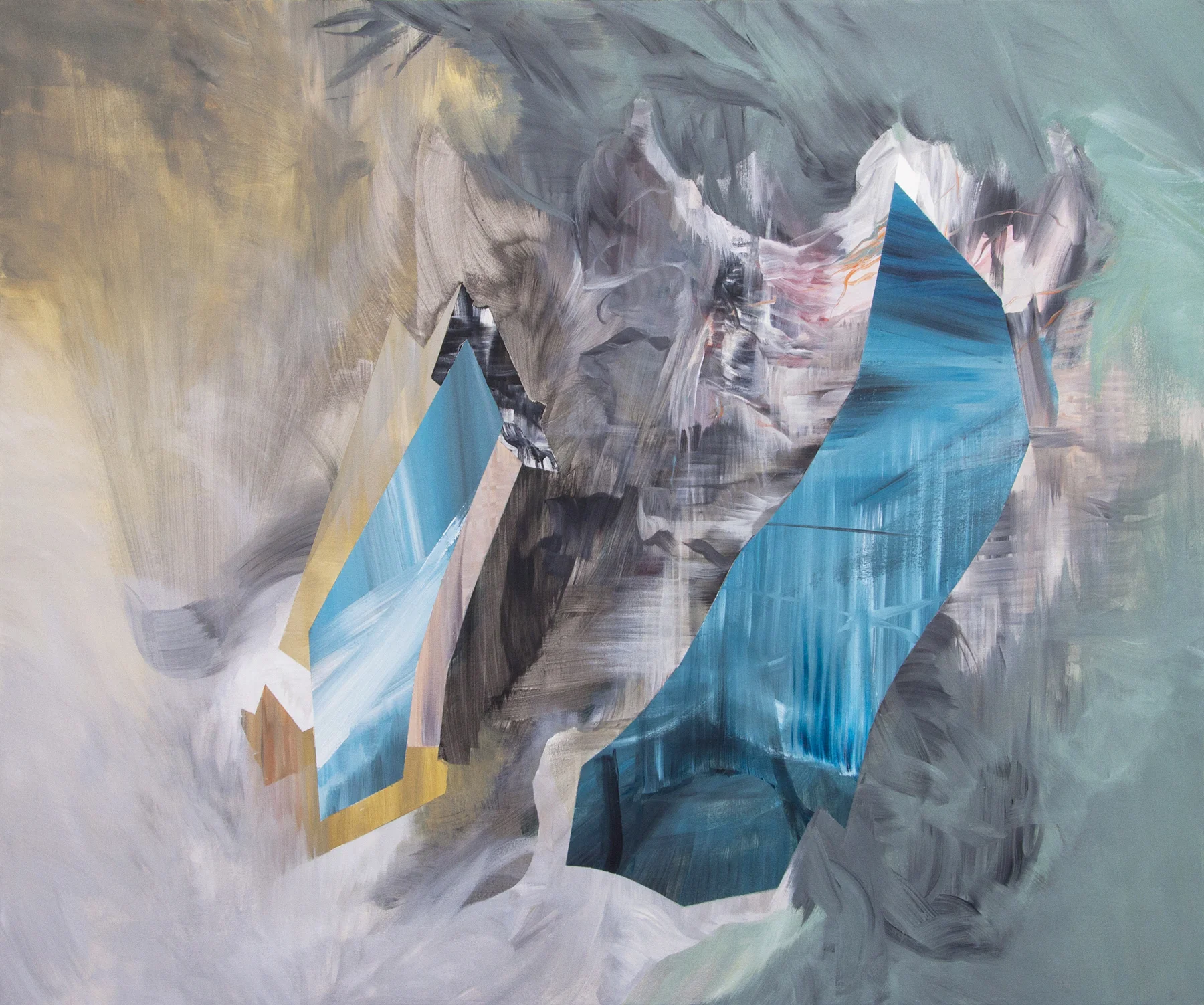 Hybrid acrylic on canvas 60" x 72"