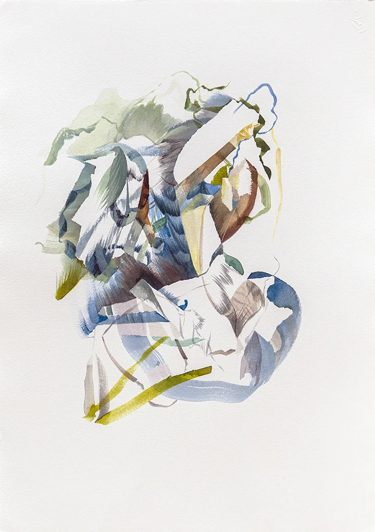 The Escapist watercolour & ink on paper 20" x 14"