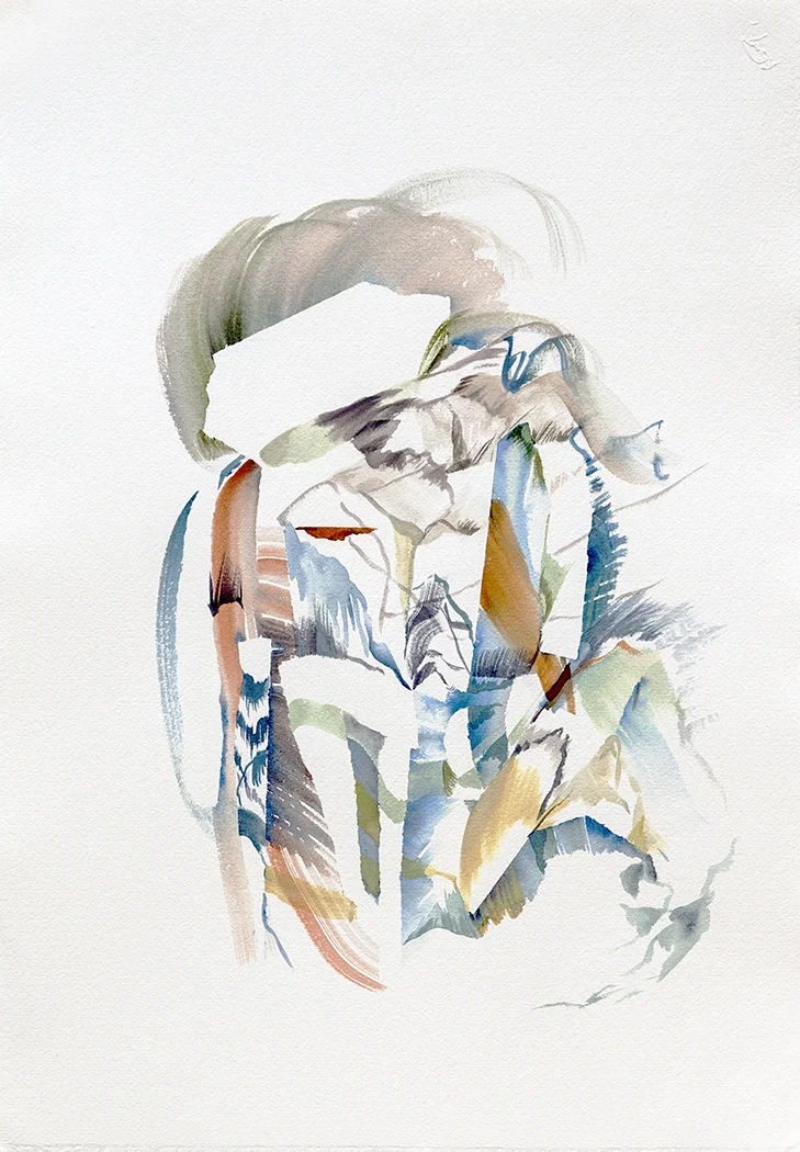 Shape Shifter watercolour & ink on paper 20" x 14"
