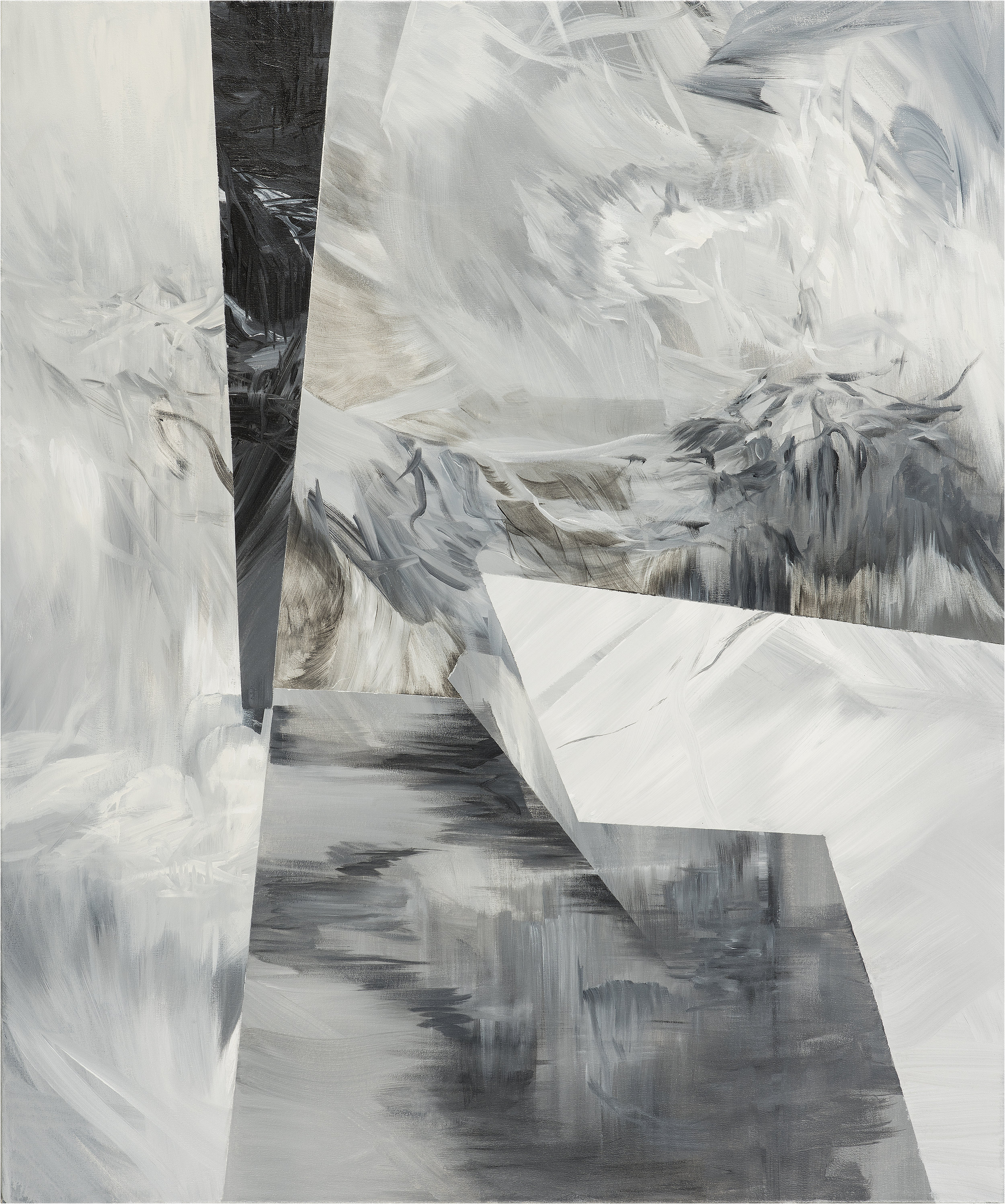   Altar - Triptych  (right side), 2014   acrylic on canvas  43" x 36" 