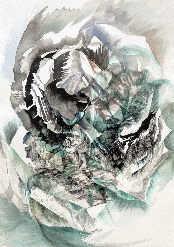Gate of Deflection watercolour & ink on paper 20" x 14"