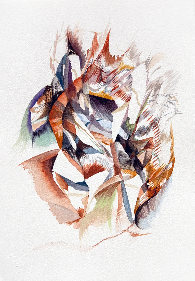 Simmer watercolour & ink on paper 12" x 8.5"