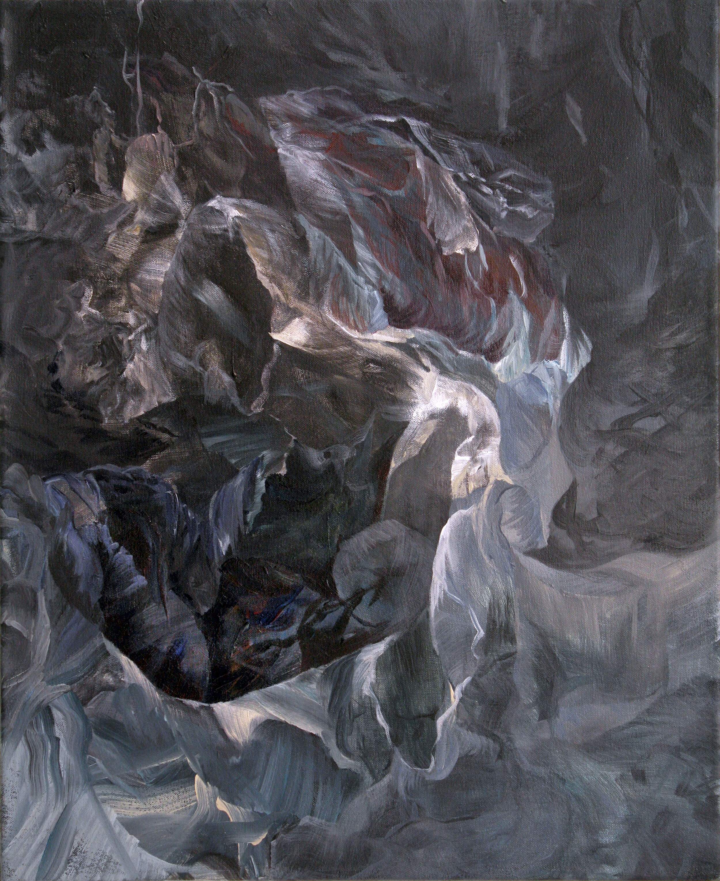   Hollow Ground , 2013  acrylic on canvas  22” x 18” 