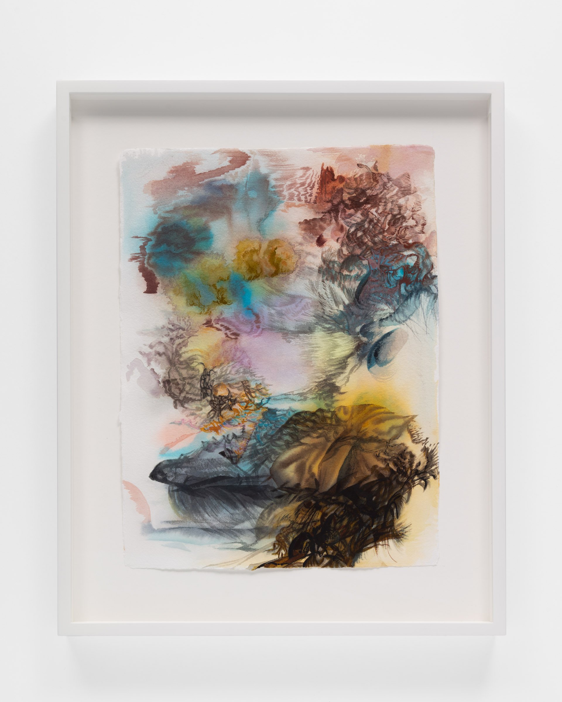   Gravity of Inertia, 2   watercolour and ink on paper  16” x 12” (unframed) 