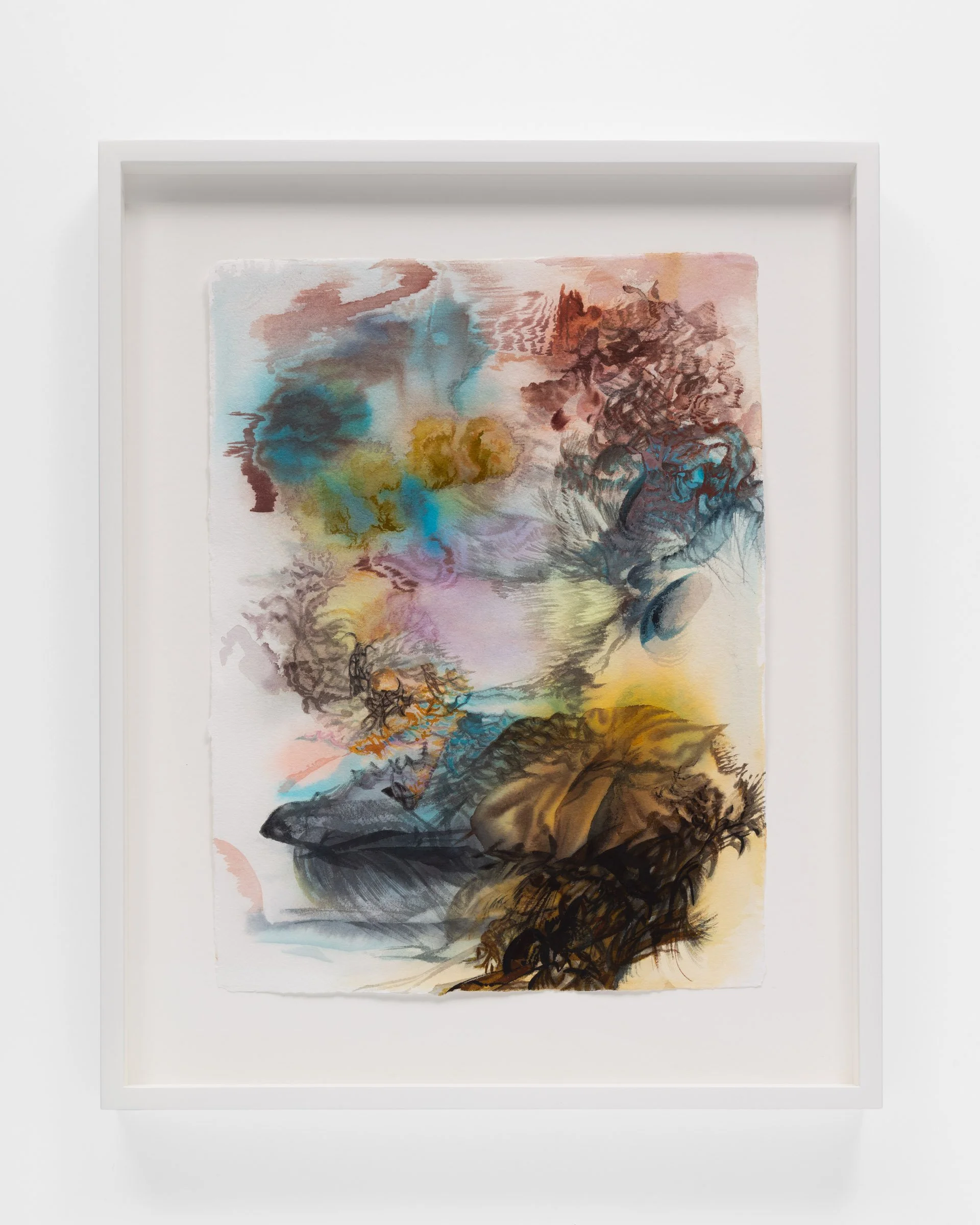   Gravity of Inertia, 2   watercolour and ink on paper  16” x 12” (unframed) 