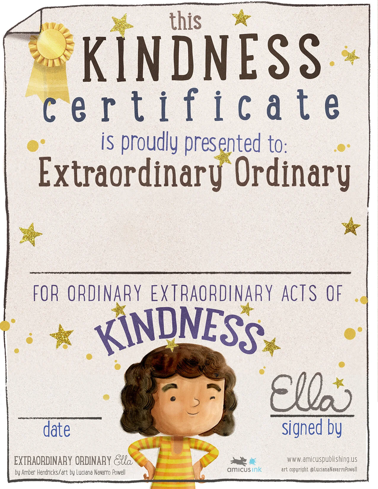 Kindness Certificate kindness-certificate-right-click-on-the-image-to-save-it-to-your-device-and-print-it-luciana-illustration